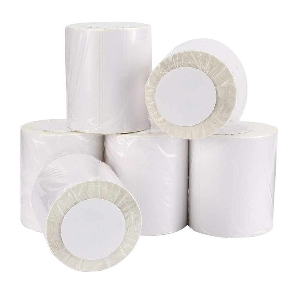 6 Rolls 4″x6″ Direct Thermal Shipping Labels 250/Roll for Zebra & Rollo Printers