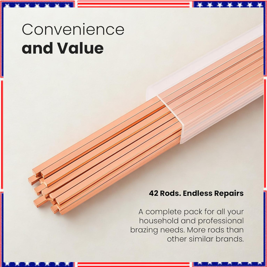 15% Silver Brazing Rods AWS Bcup-5 40 Sticks Silver Solder Phos Copper Brazing A