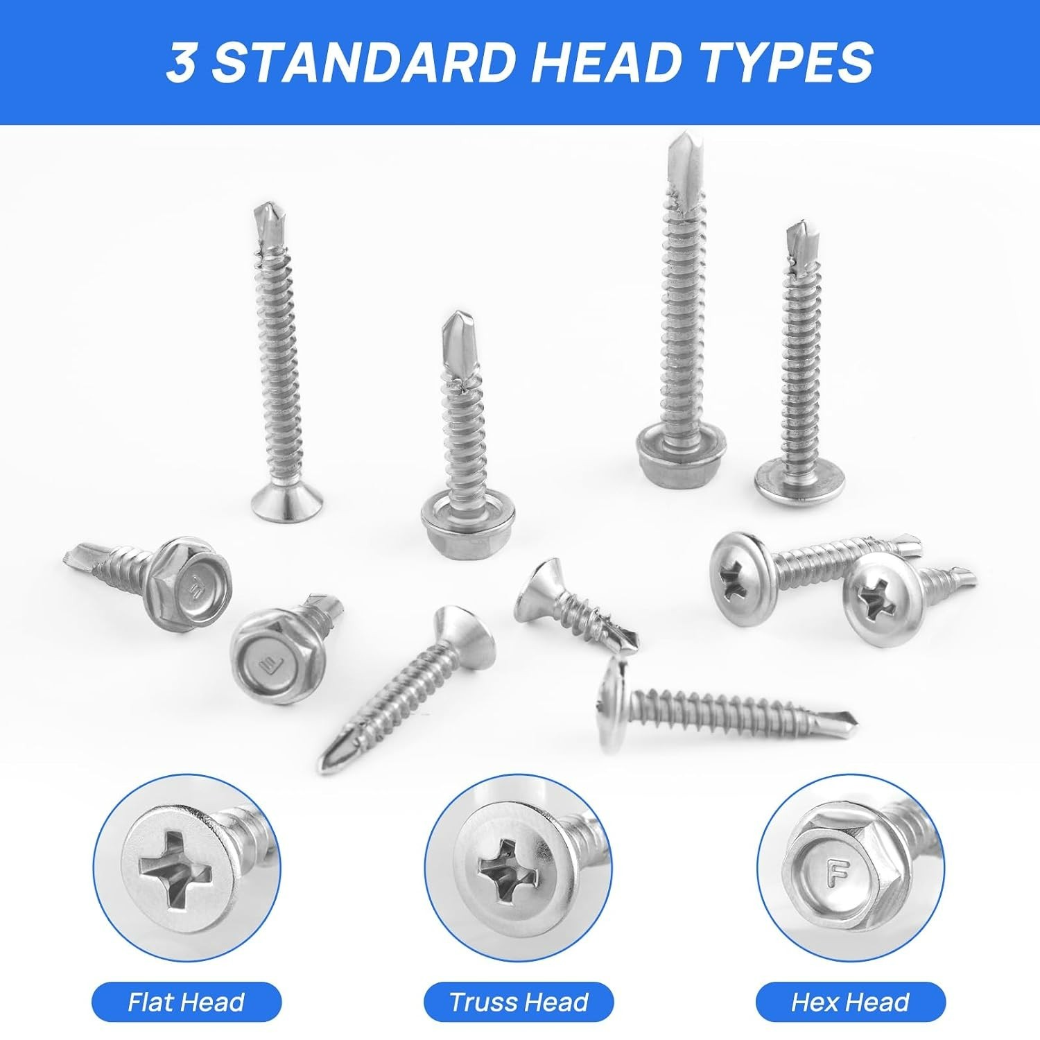 Complete 430pcs Self-Tapping Screws Assortment – Durable & Lightweight Design