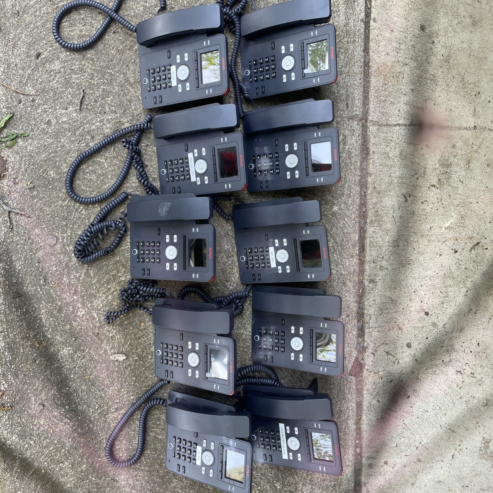 Lot of 10! Avaya J139 VoIP Telephones – No Power Supplies
