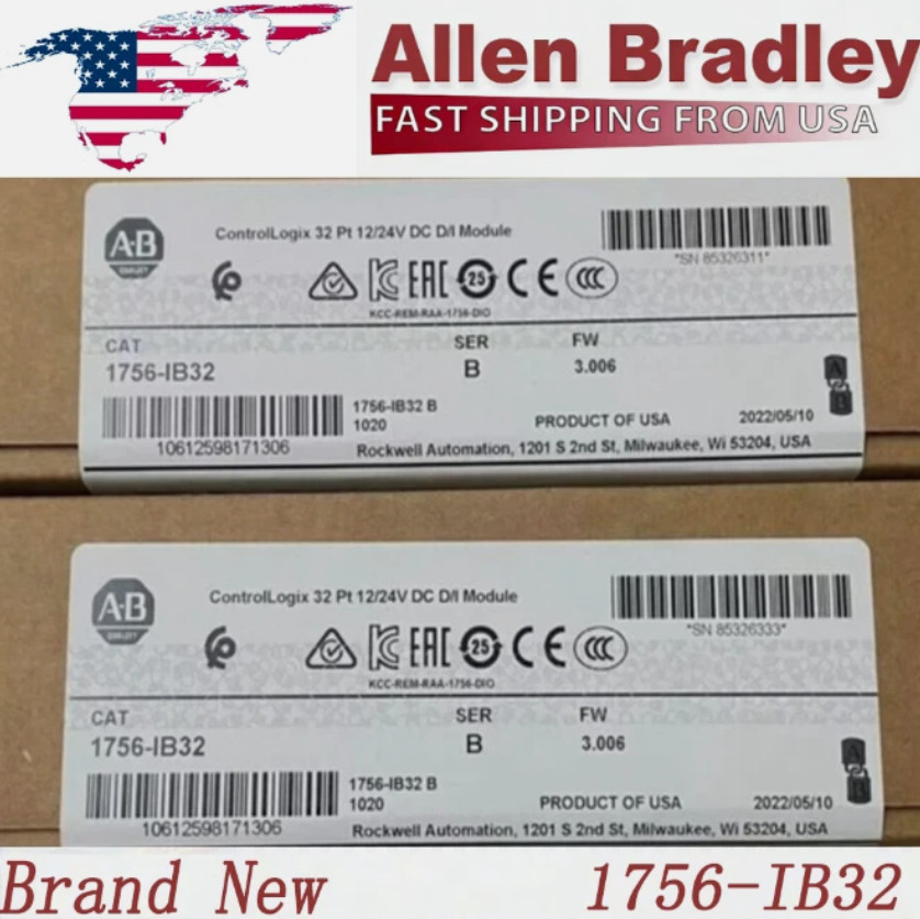 New Sealed AB 1756-IB32 AB SER B CONTROLOGIX 32 PT DC INPUT MODULE US