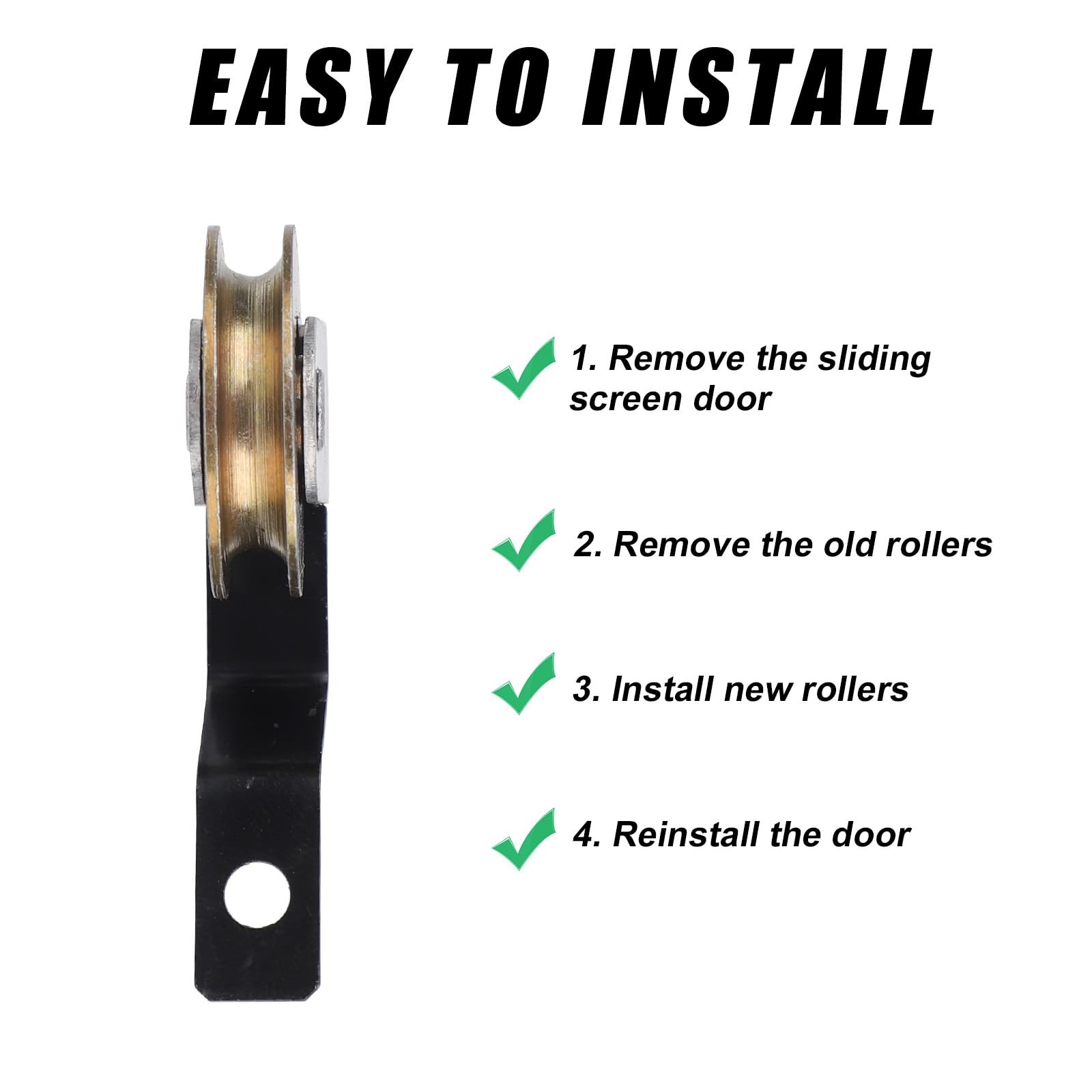 4 Pcs Sliding Screen Door Tension Springs for College as shown in the picture