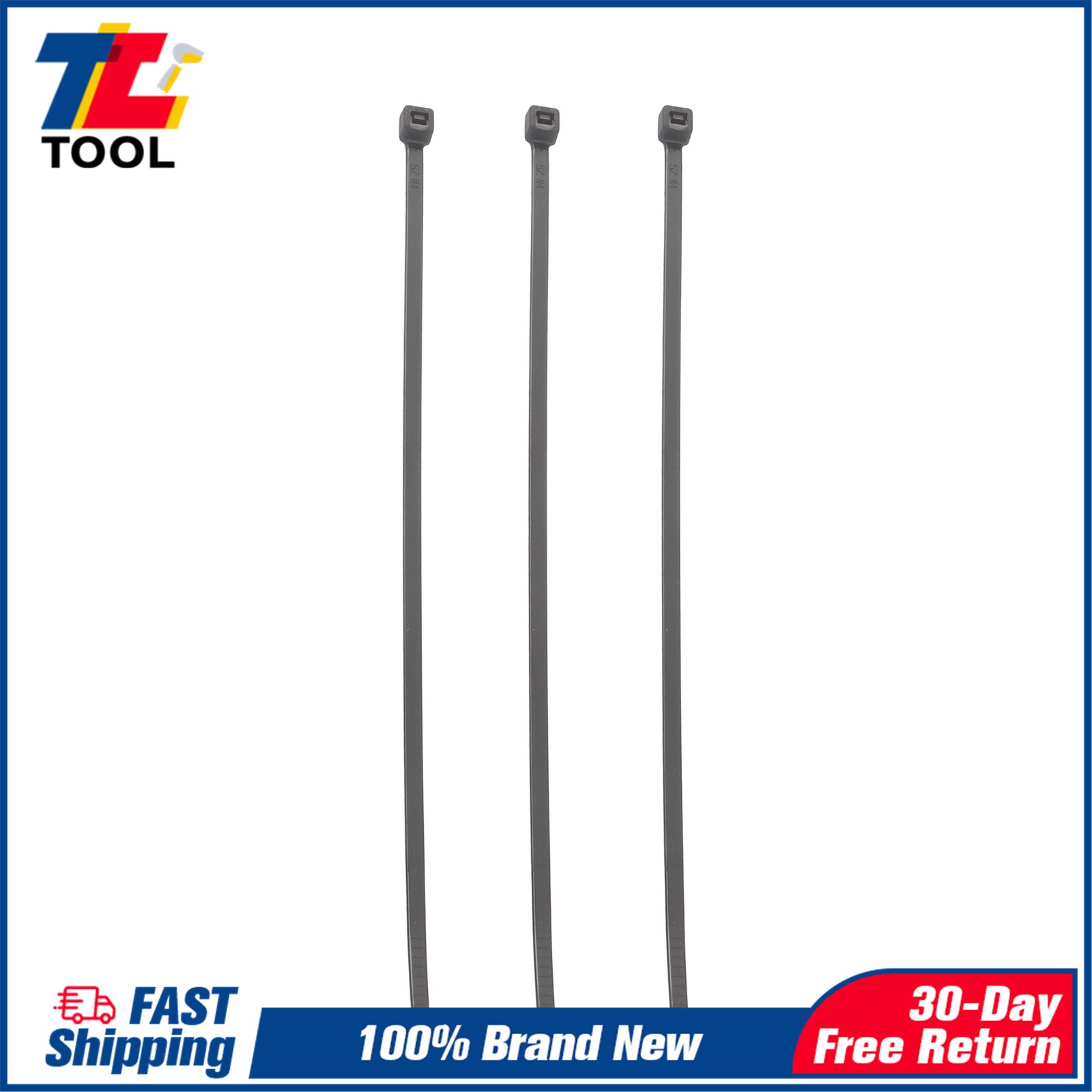 8in 1000pcs Uv Rated Zip Ties 40lb Self-Locking Plastic Cable Ties Width 0.14in