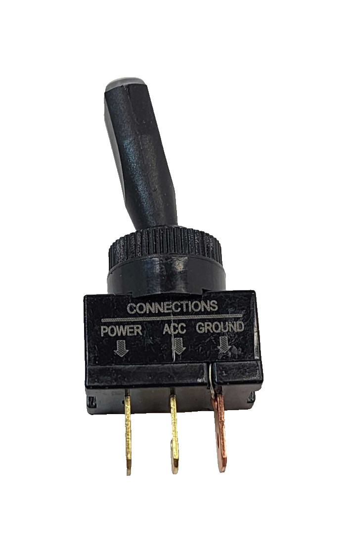 Automotive Toggle On-Off Switch w/ Red LED Power Indicator Light 20A@12-14V DC