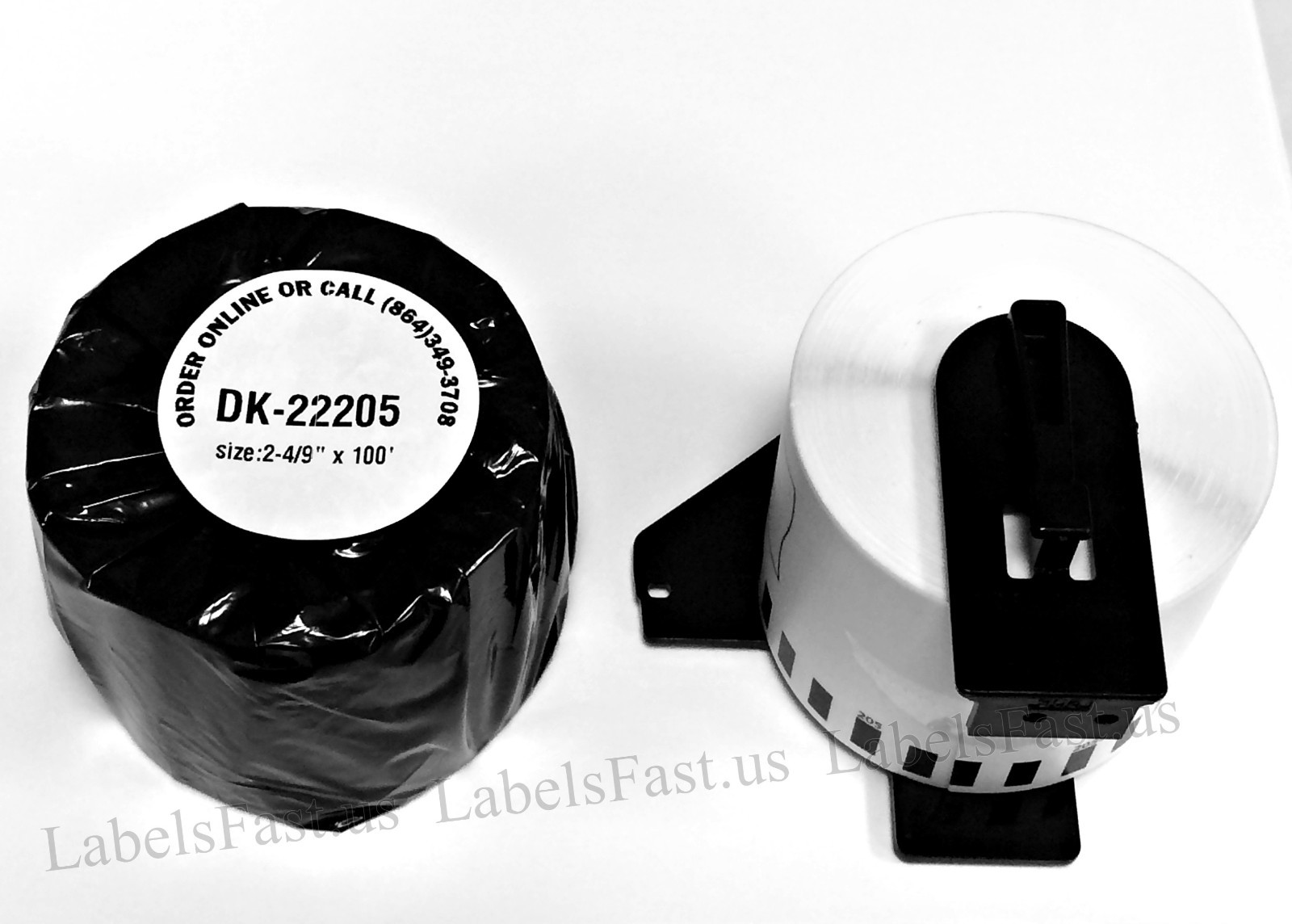 6 Rolls Labels123 Brand-Fits BROTHER DK 2205 P-Touch QL700 QL500 +1 Cartridge
