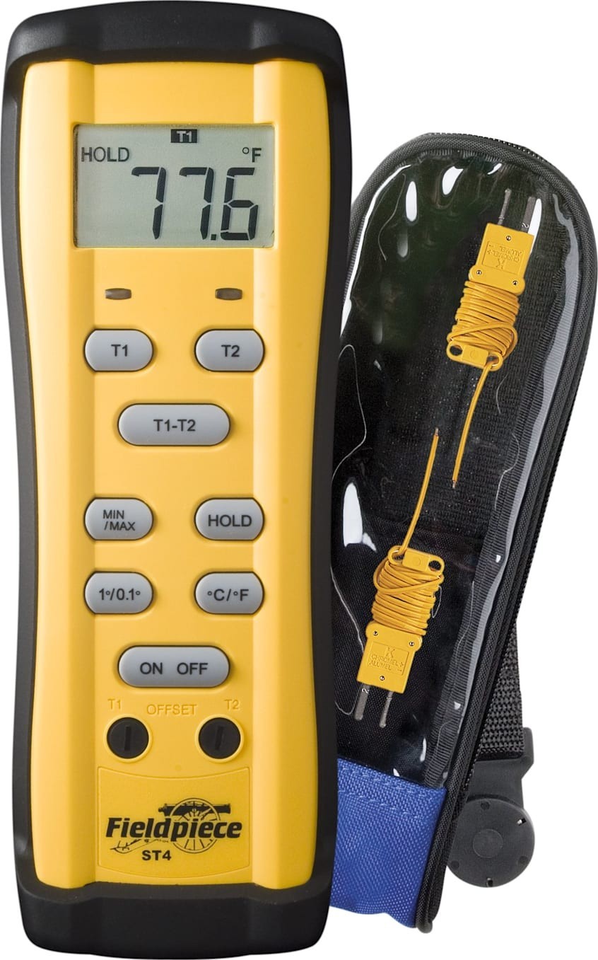 Fieldpiece ST4 Dual Temperature Meter Thermocouple Thermometer