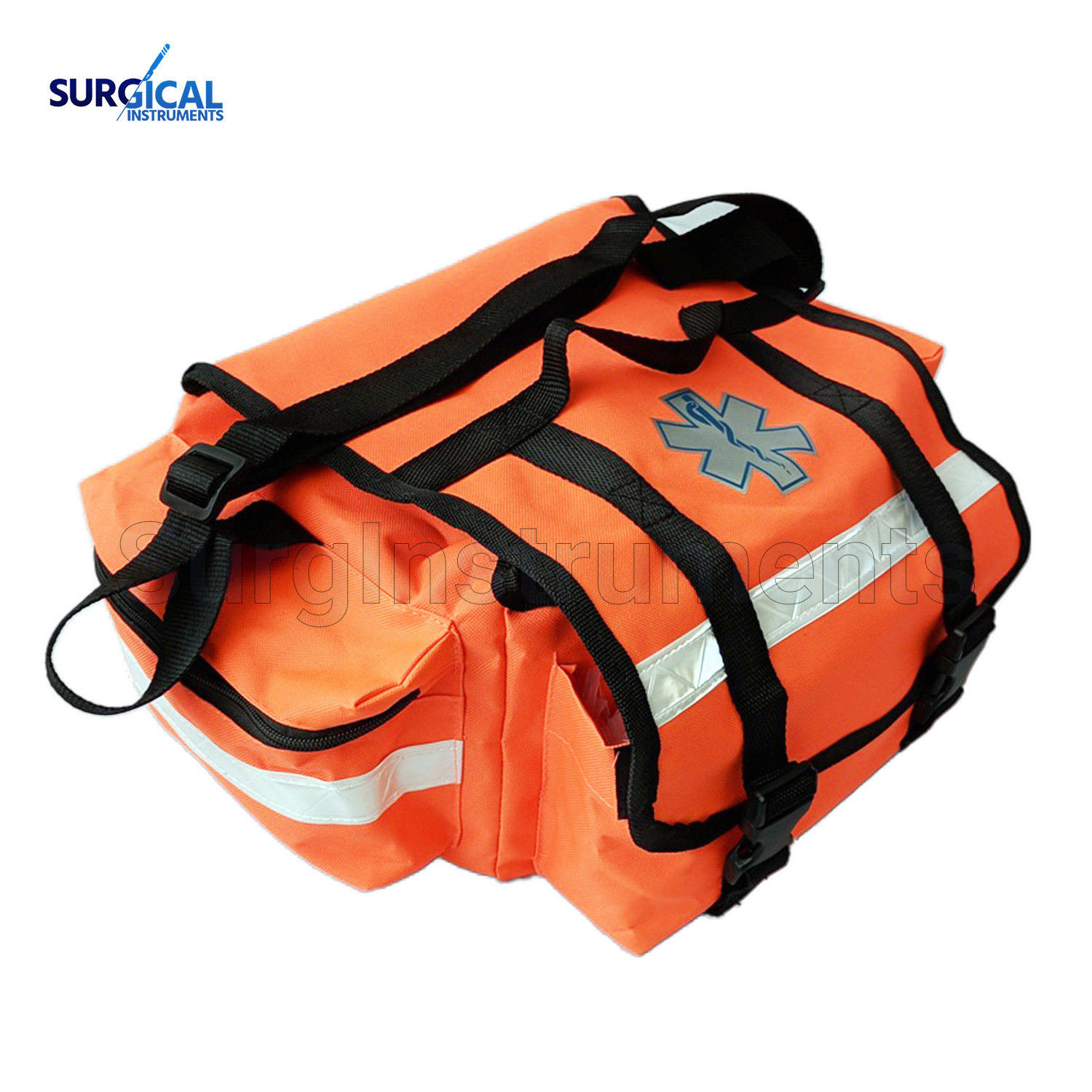 First Aid Responder EMS Emergency Medical Trauma Bag with Dividers