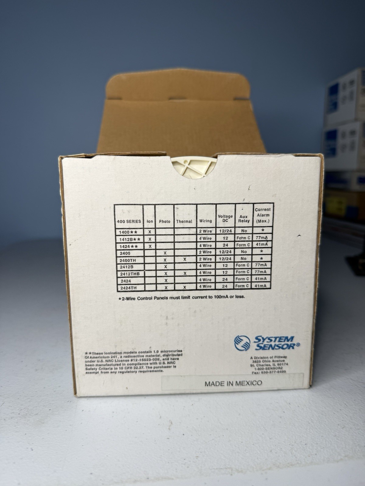 System Sensor 2400 2-Wire Smoke Detector MULTIPLE AVAILABLE 400 Series