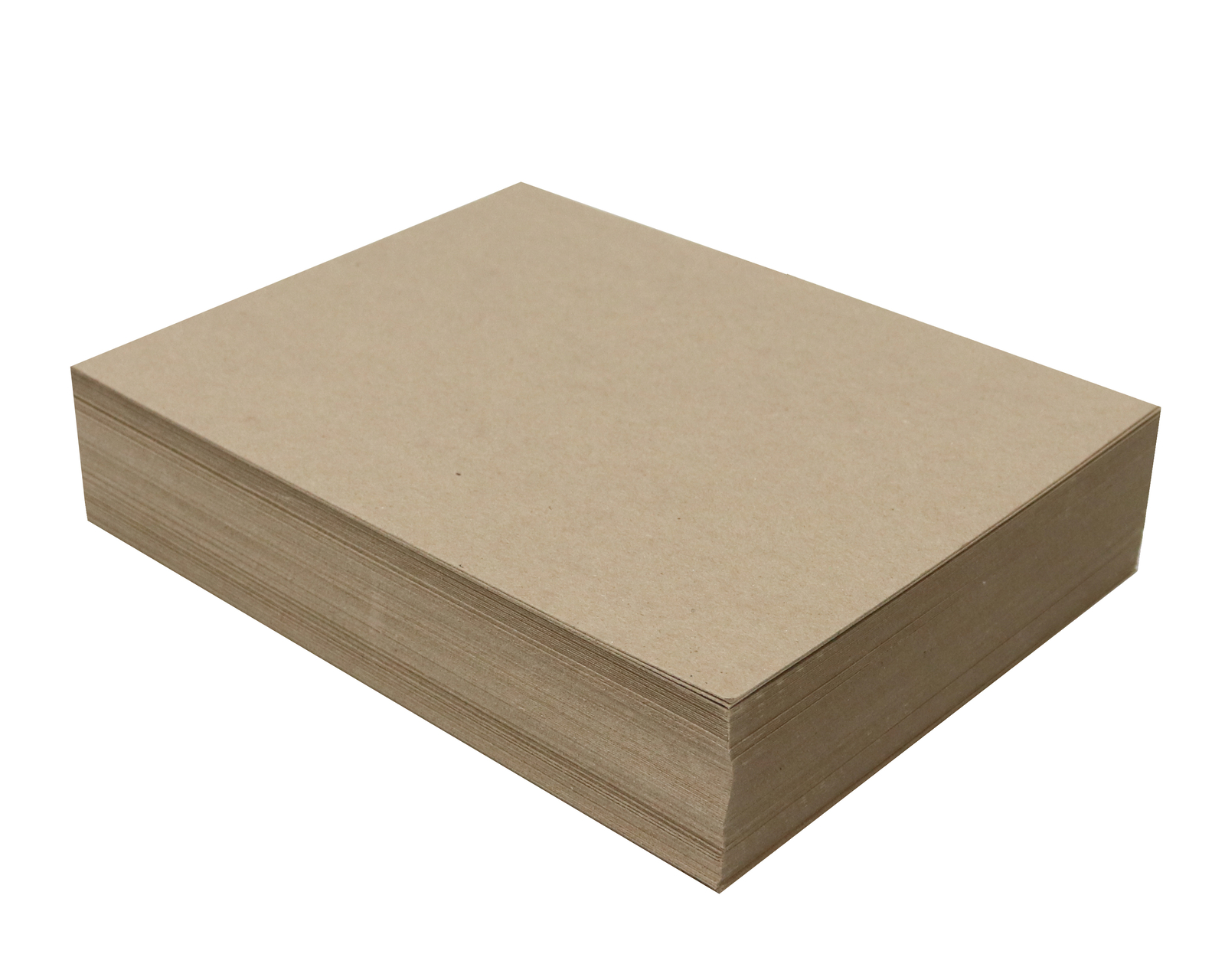 100 Sheets Chipboard 8.5 x 11 inch – 22pt Light Weight Brown Kraft Cardboard