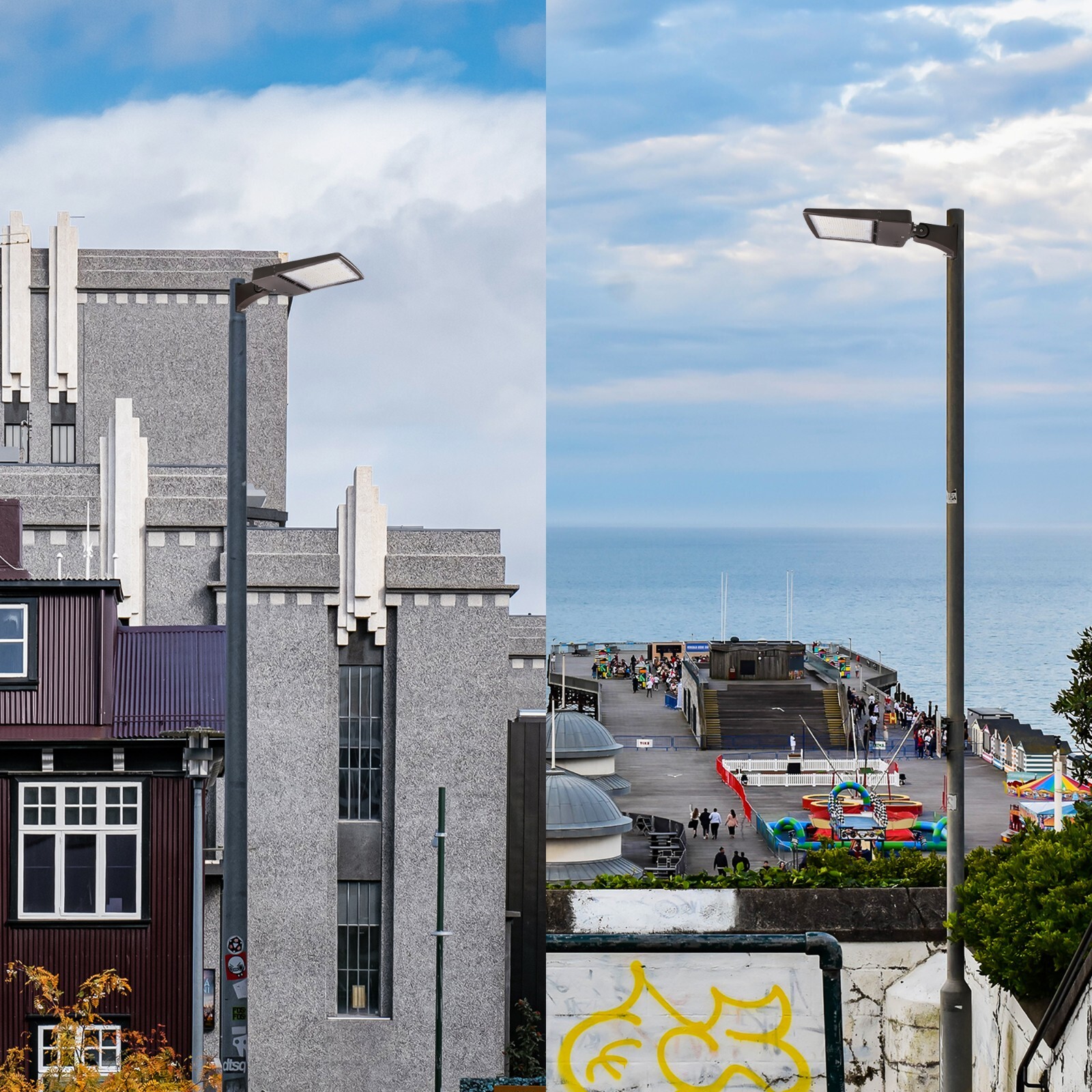 480V 300W LED Parking Lot Street Light with Direct Pole Mount 42000LM 277-480V