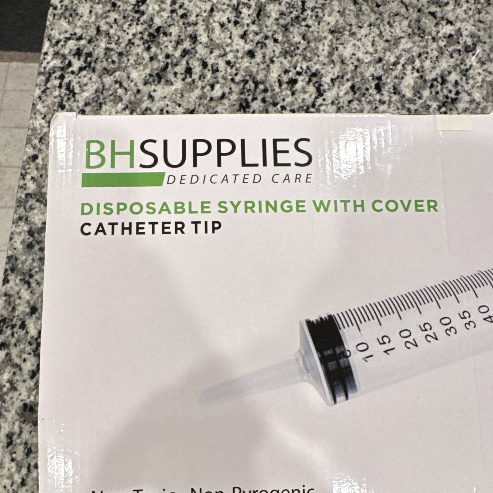 42 BH Supplies Sterile Disposable Syringe w/ Cover, Catheter Tip, 60 mL/cc