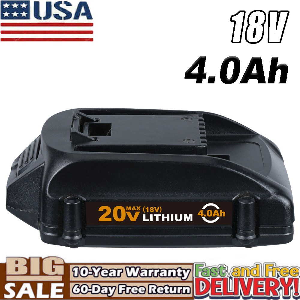 18V 4.0Ah 20V Max Battery For PowerShare WA3575 WA3520 WA3675 WA3674 For Worx US