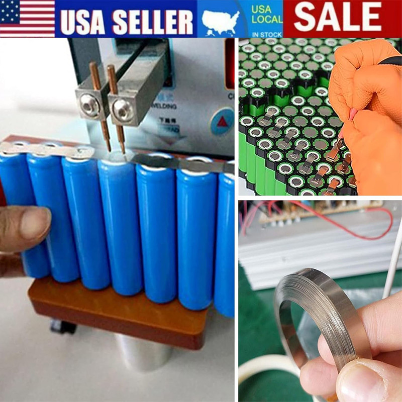 DIY 10M Pure Nickel Plate Strip Tape Sheet For Li 18650 Battery Spot Weld Tool