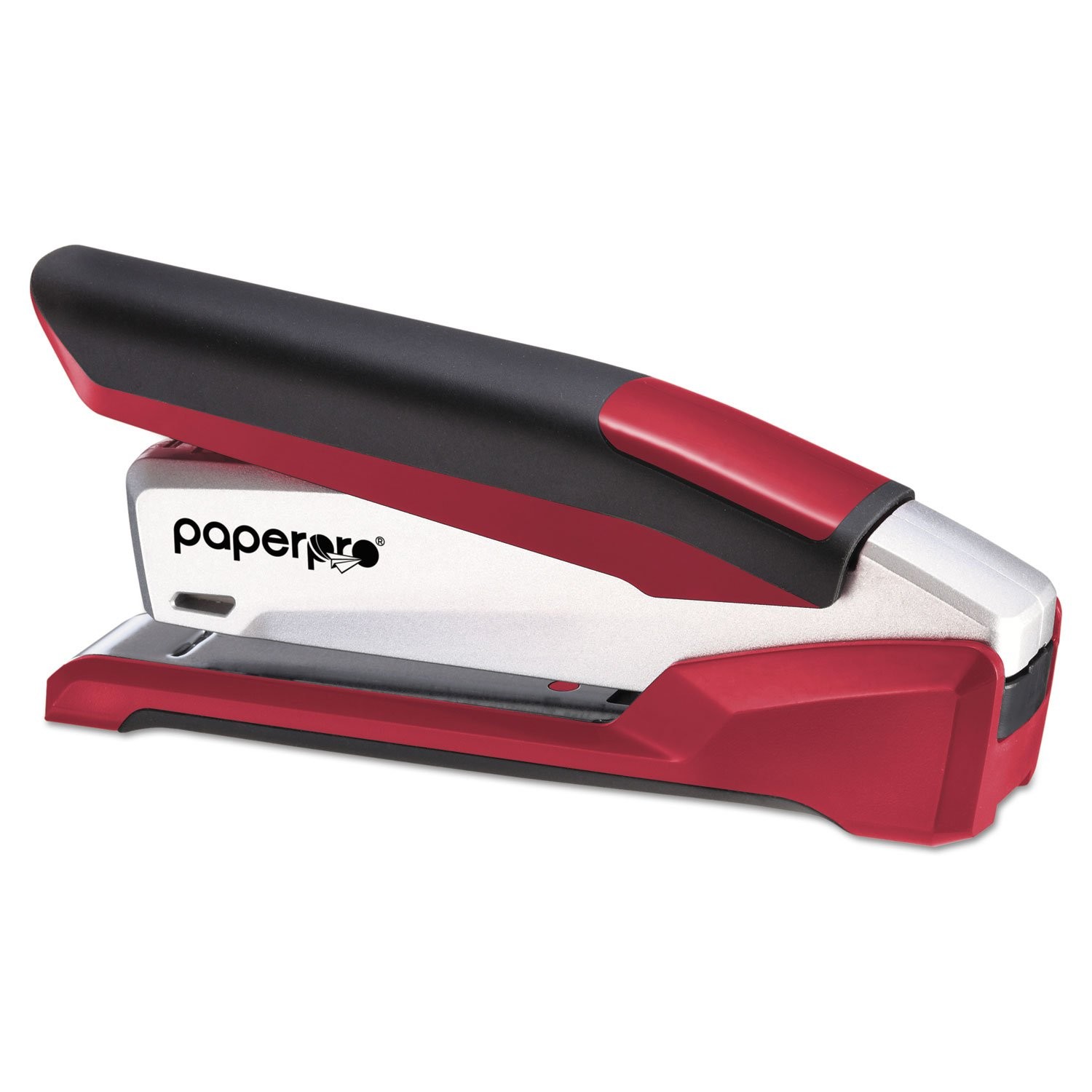 1117 inPOWER Premium Stapler, 28-Sheet Capacity, Red/Silver