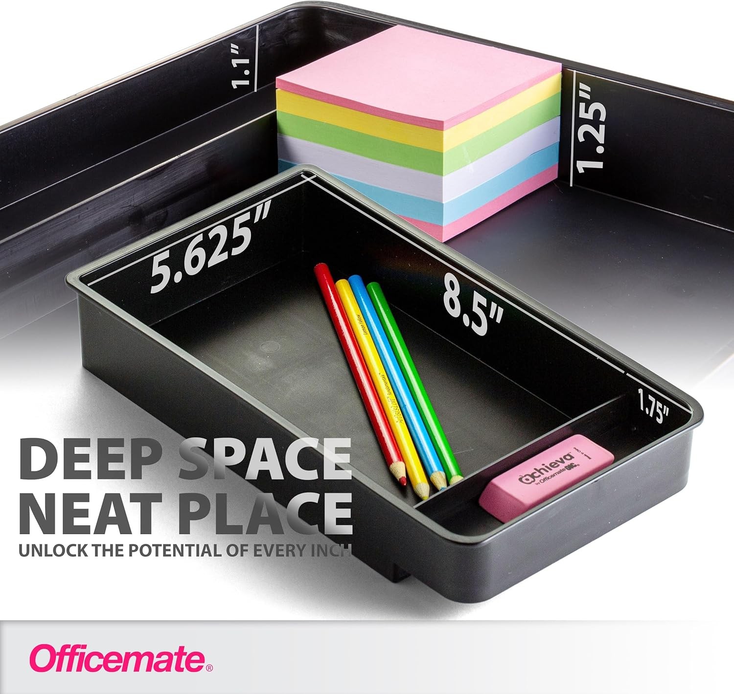 Under Desk Drawer Organizer – Self Adhesive Slide-Out Storage Tray for Office, H