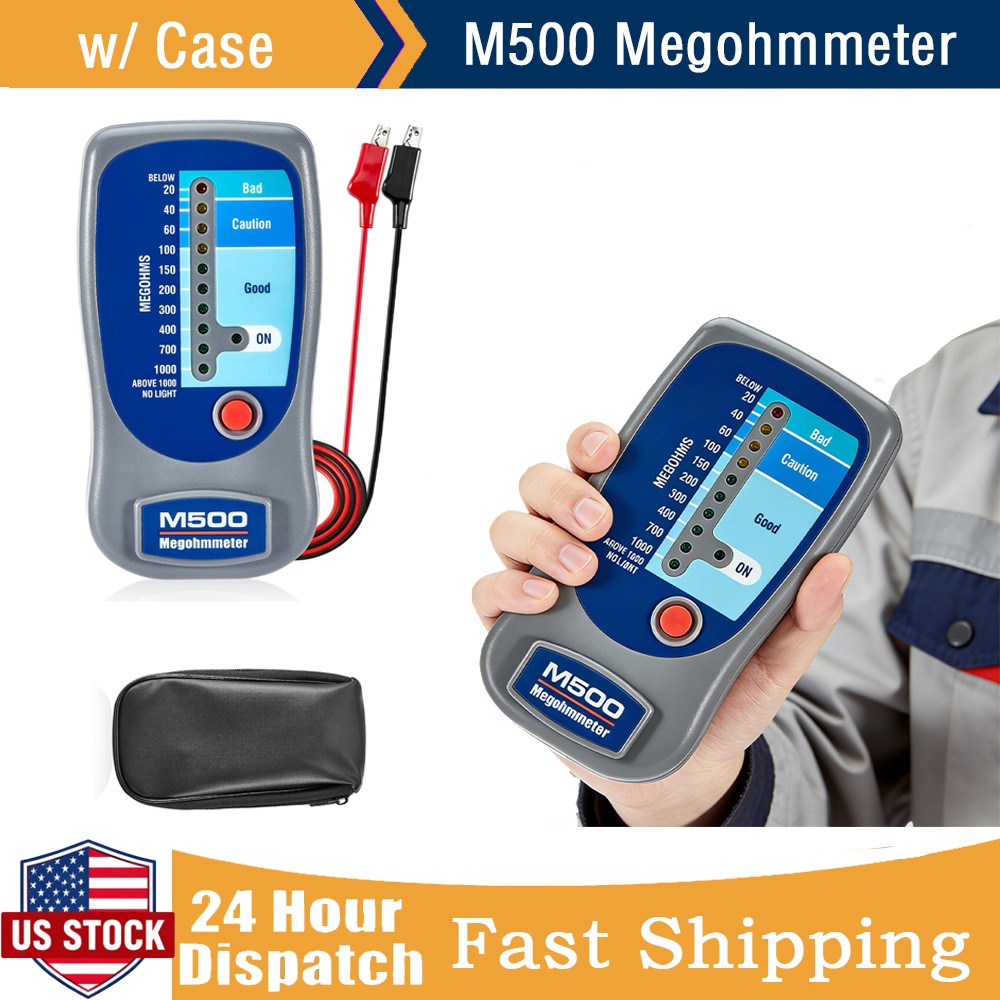 M500 Insulation Megohmmeter, Compatible with Supco M500 Tester up to 1000MΩ | St