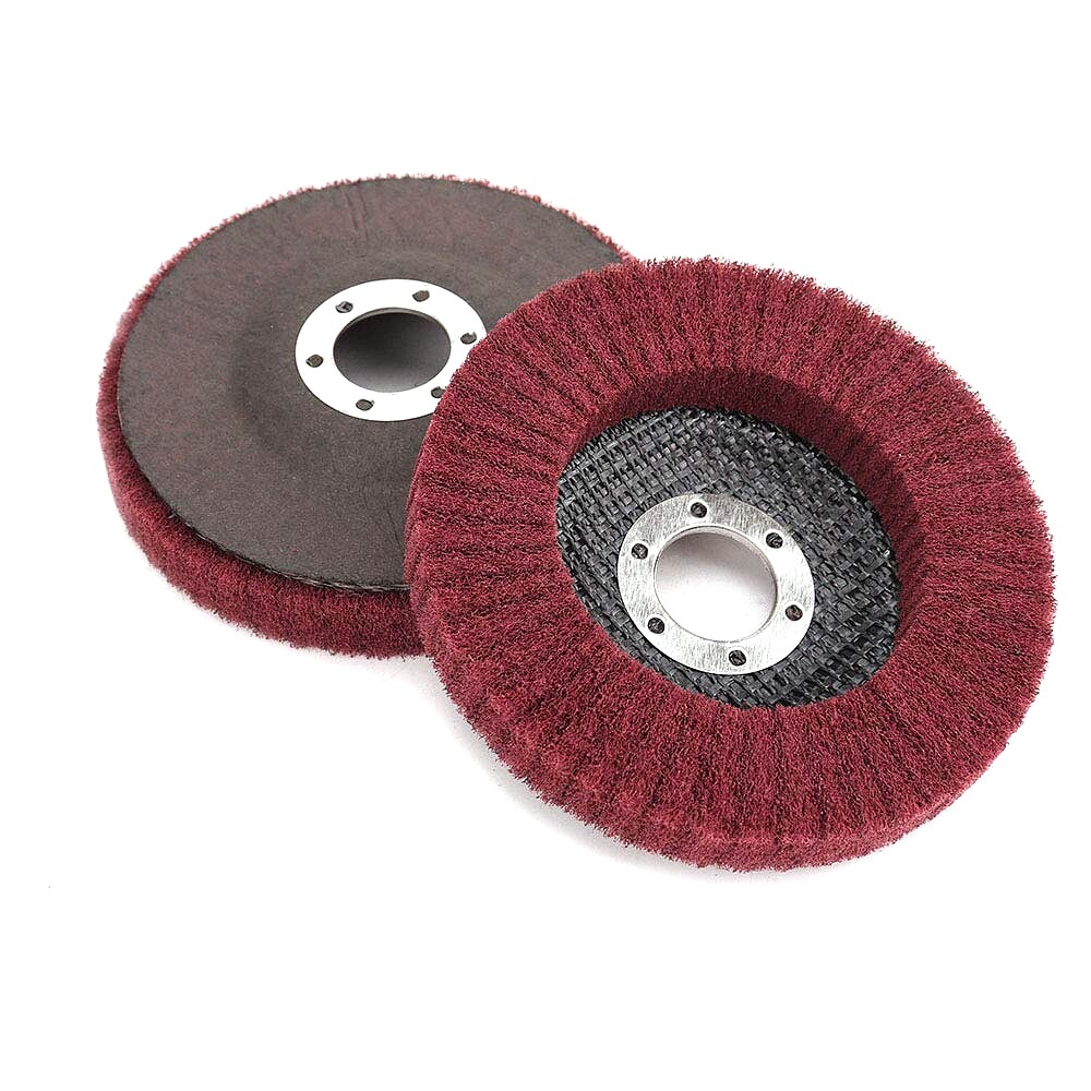 5PCS 4-1/2″ Nylon Flap Disc Metal Polishing Wheel Scouring Pad for Angle Grinder