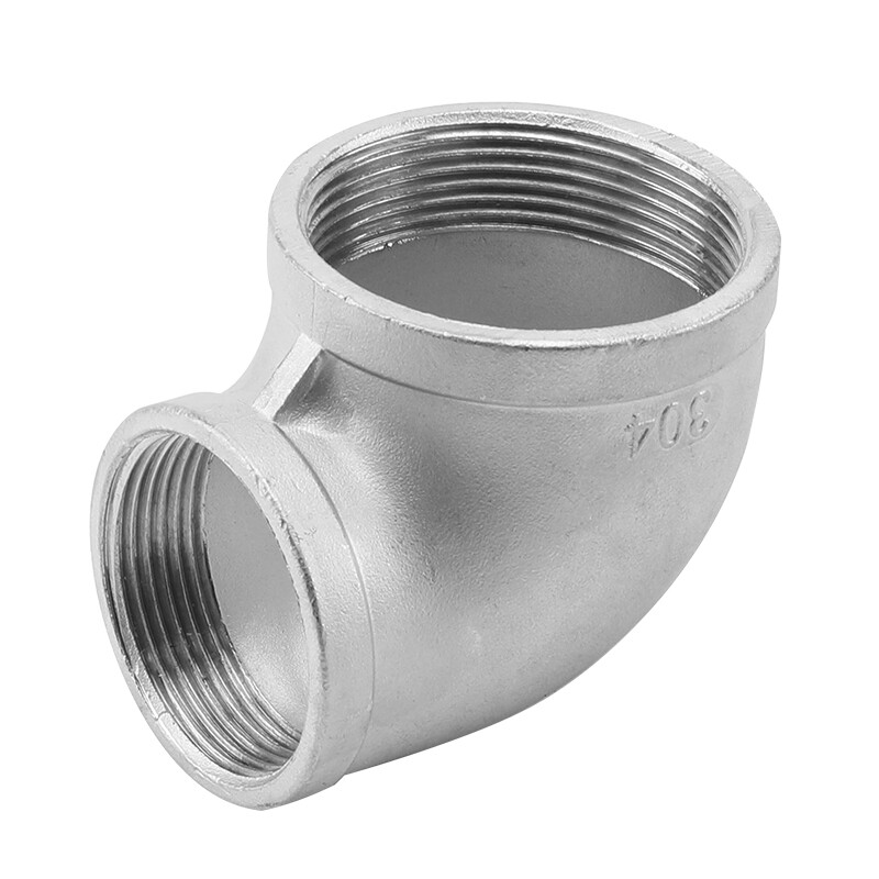 304 Stainless Steel Pipe Fitting 45/90 Degree Elbow Thread Fitting 1/8″ 1/4″- 2″