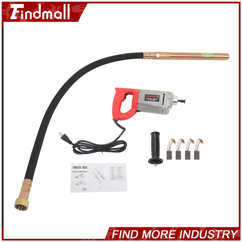 Findmall 1500W Construction Tools Electric Concrete Vibrator 4.5 Feet Long Shaft