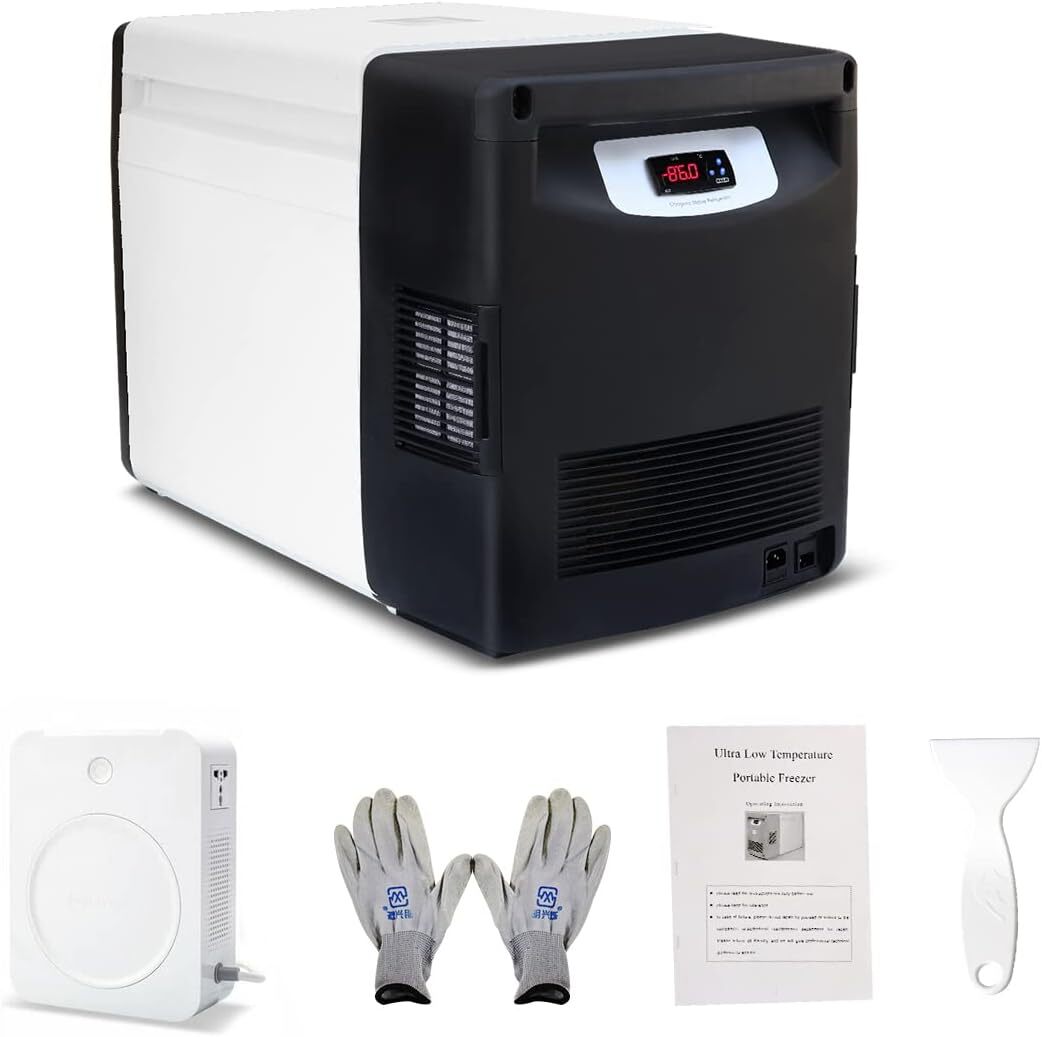 -86℃ 20L Lab Portable Ultra Low Temperature Refrigerator Freezer Deep Freezer