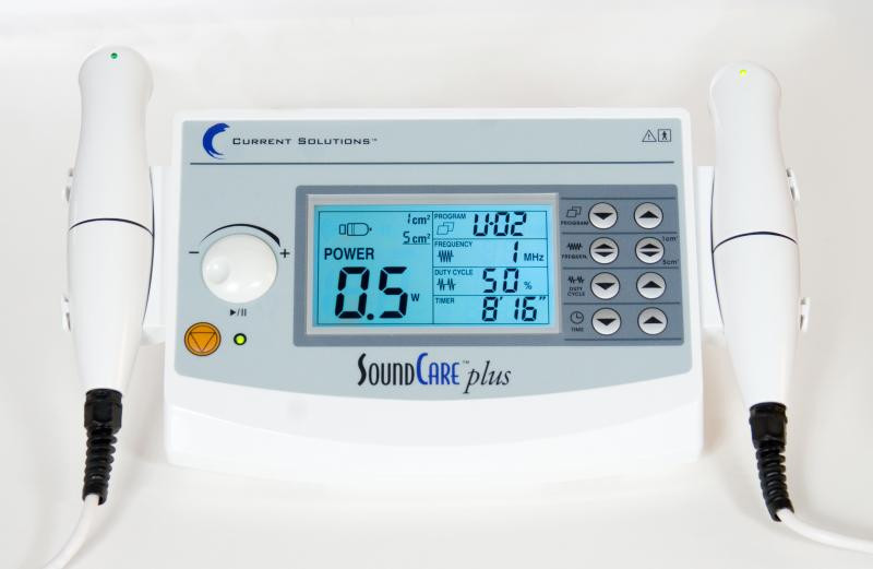 Current Solutions DQ9275 SoundCare Plus Ultrasound Therapy Device w/ 2 Sound Hds