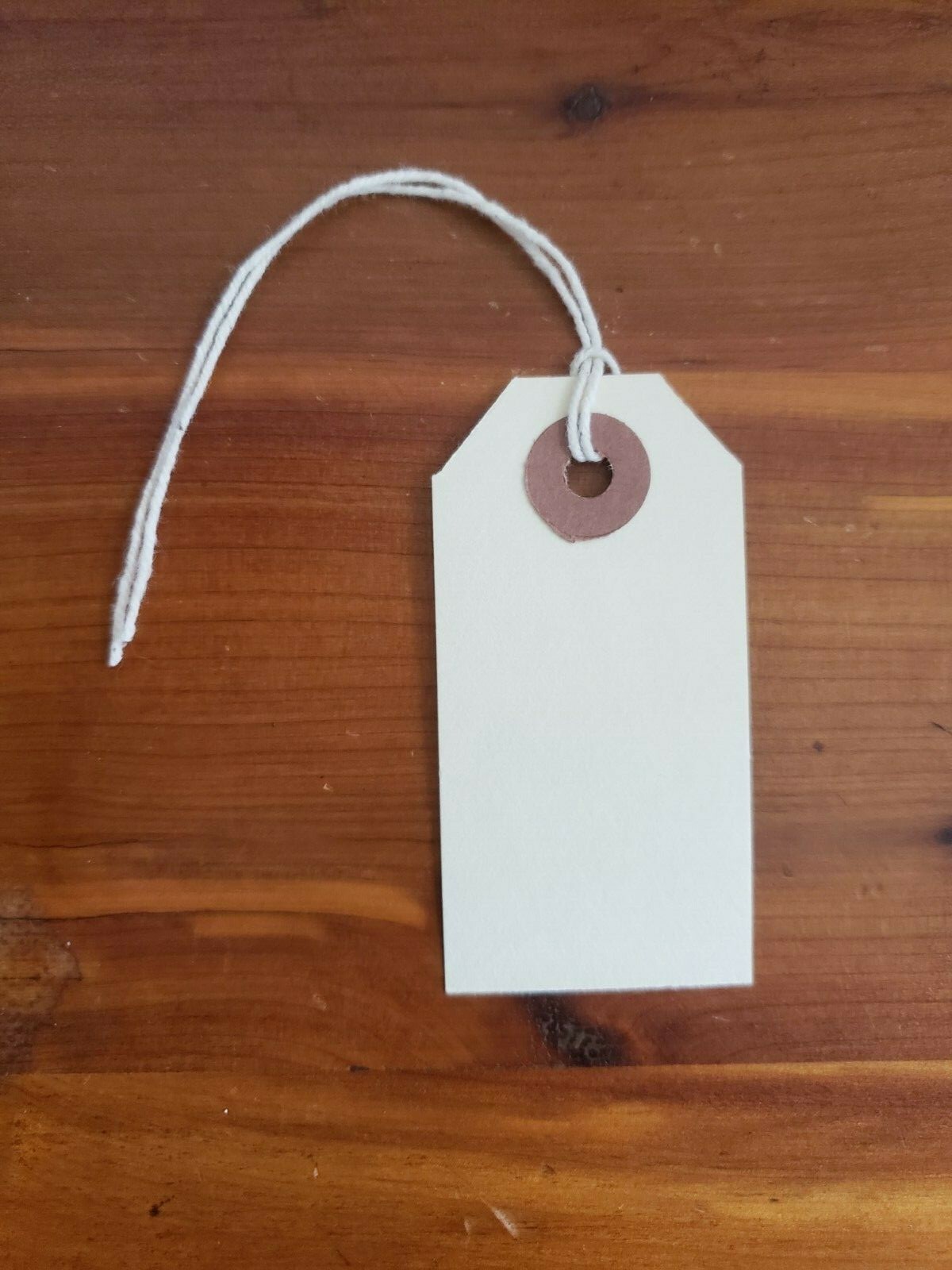 Manila Tags w/ String Shipping Hang Label Pre Strung Scrapbook Size 1 2 3 4 5 6