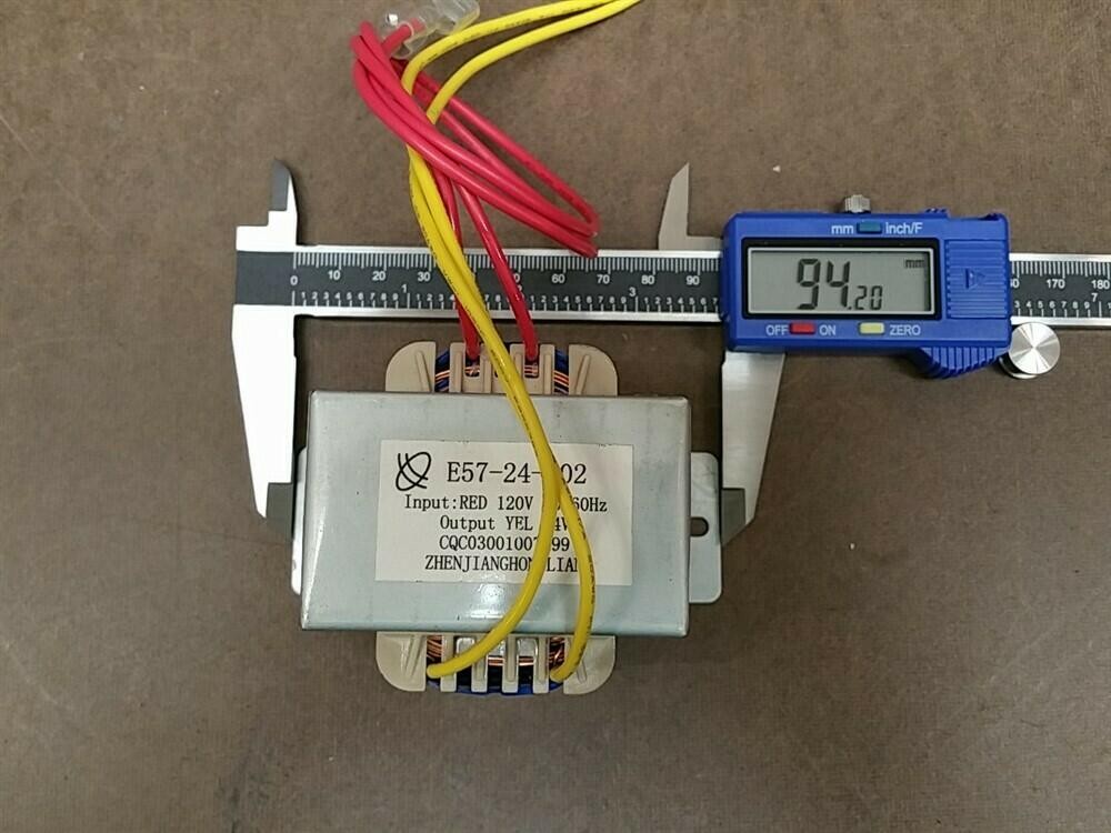120VAC Input to 24VAC Output Transformer (120V to 24V AC) Zhenjiang E57-24-002