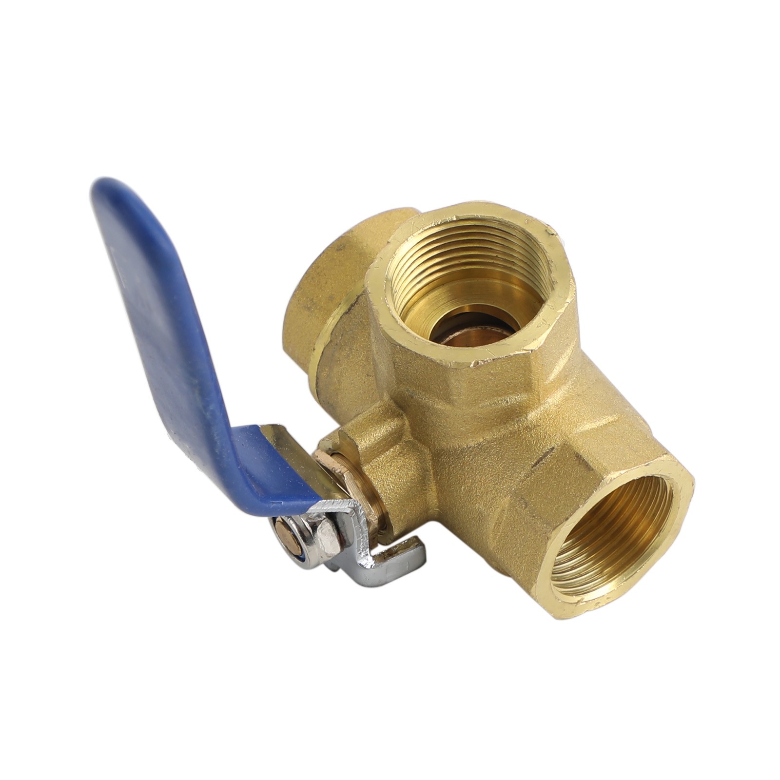🚀G3/4″ 3 Way Ball Valve Three T Port Brass Female Type For Water Oil And Gas