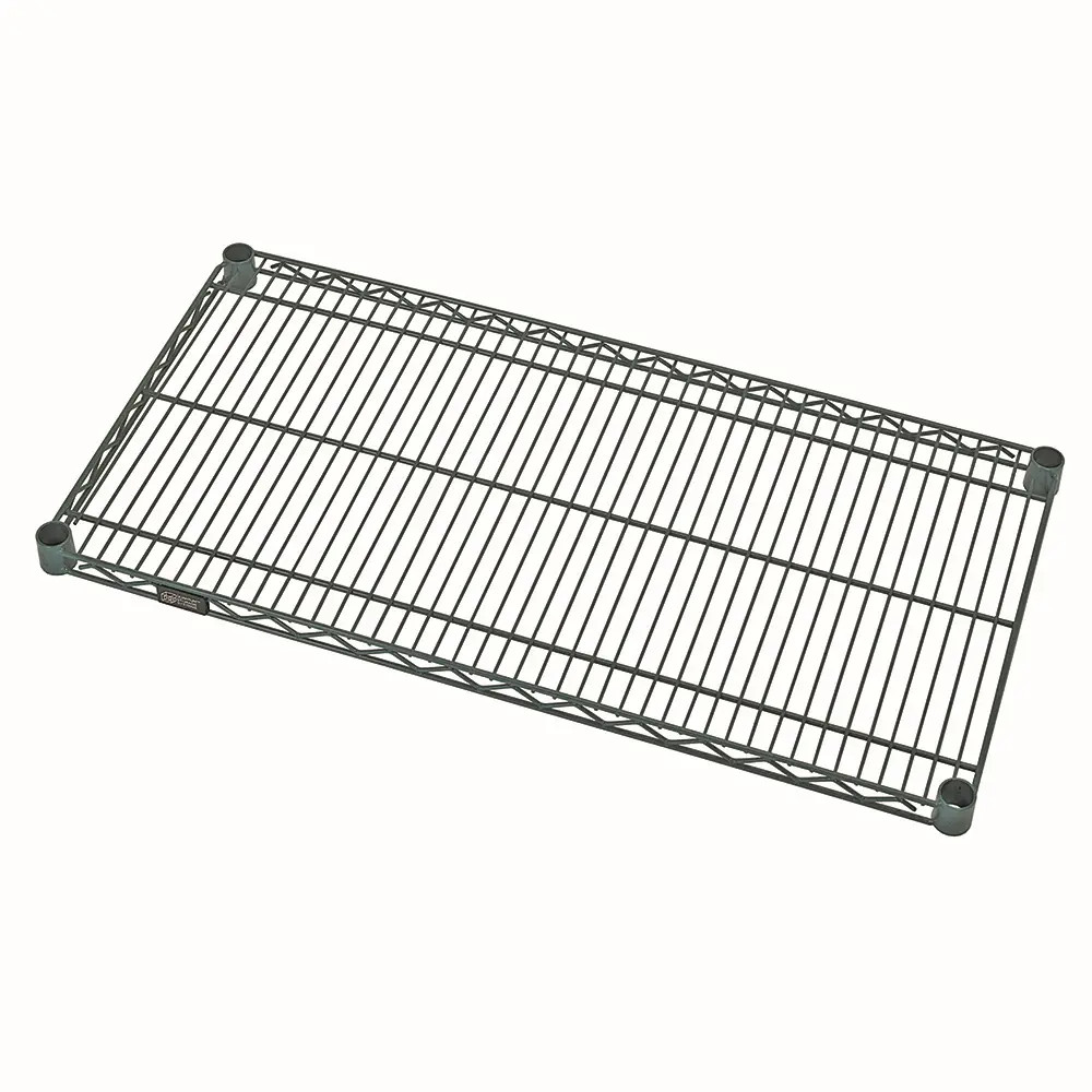 Quantum Food Service 1436P 36×14 Green Epoxy Wire Shelf