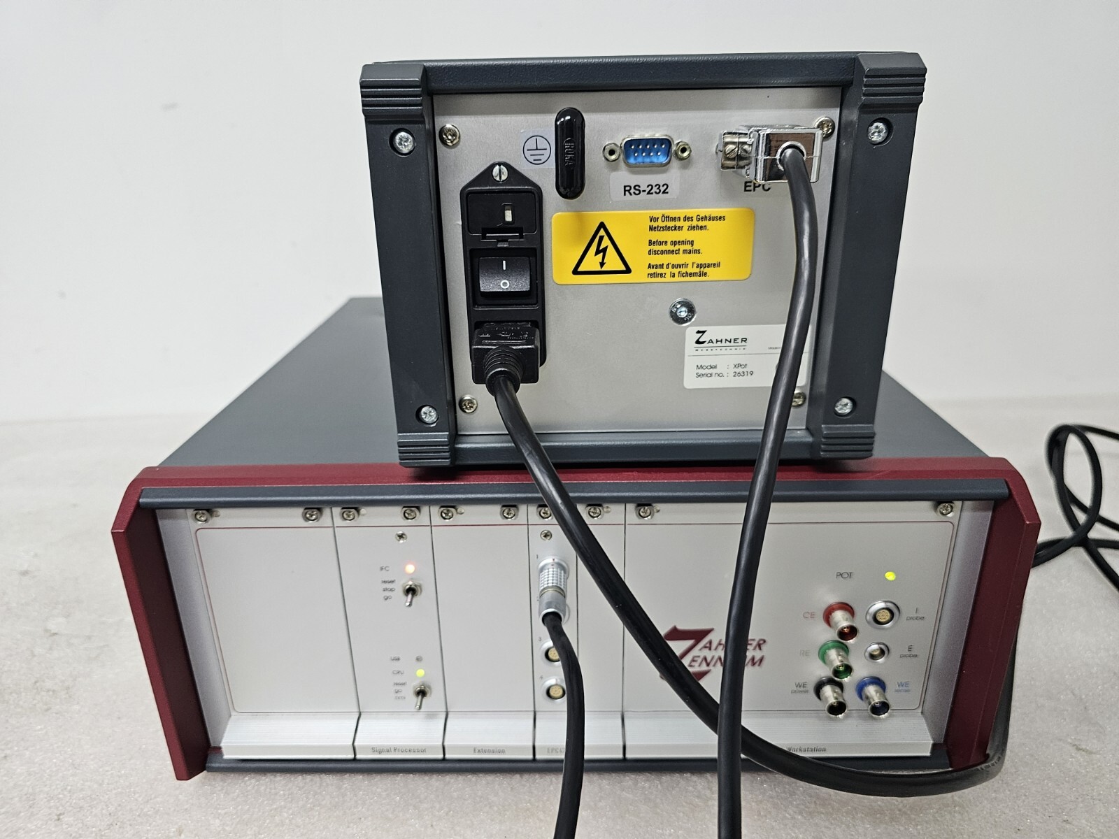 ZAHNER ZENNIUM Electrochemical Workstation , EPC42 & XPOT Potentiostat