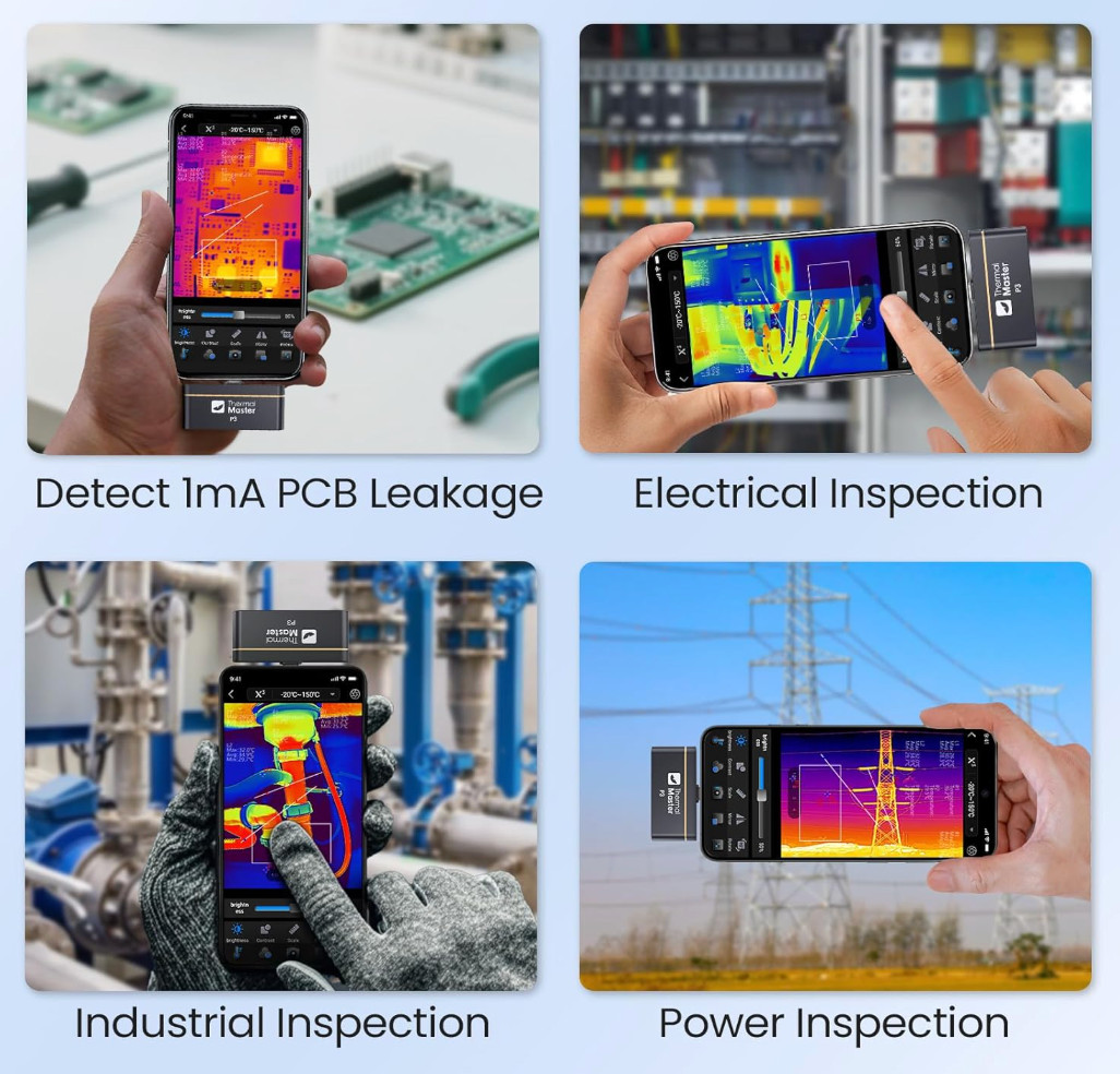 Free shipping Thermal Master P3 Thermal Imaging Camera with 512×384 X³ IR R PCB
