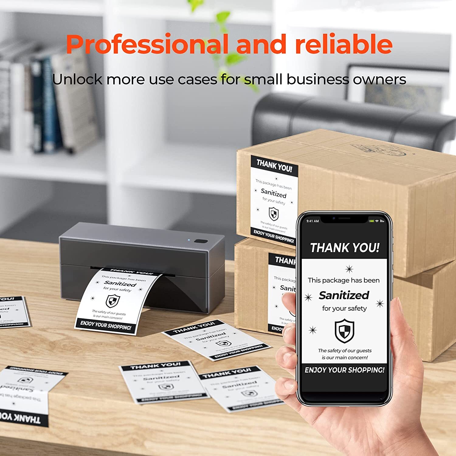 500 4×6 Fanfold Direct Thermal Direct Shipping Labels for Zebra & Rollo Printers
