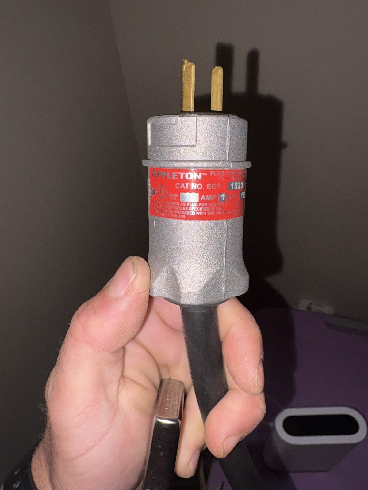 NIB – Appleton – ECP1523 – 2W-3P Plug