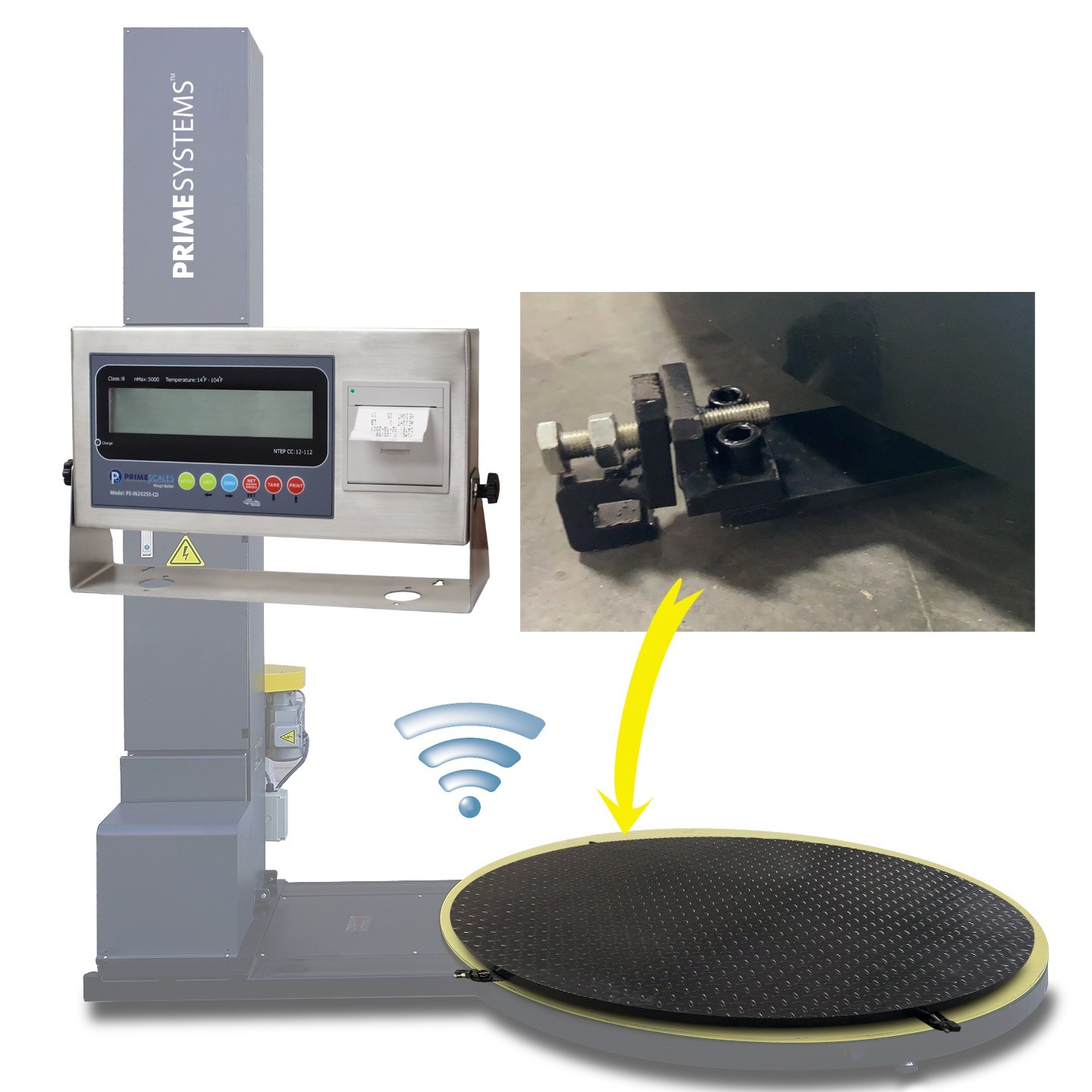 BizAutom PI-II Round Weighing Scale w/ Precision Platform – Industrial Use