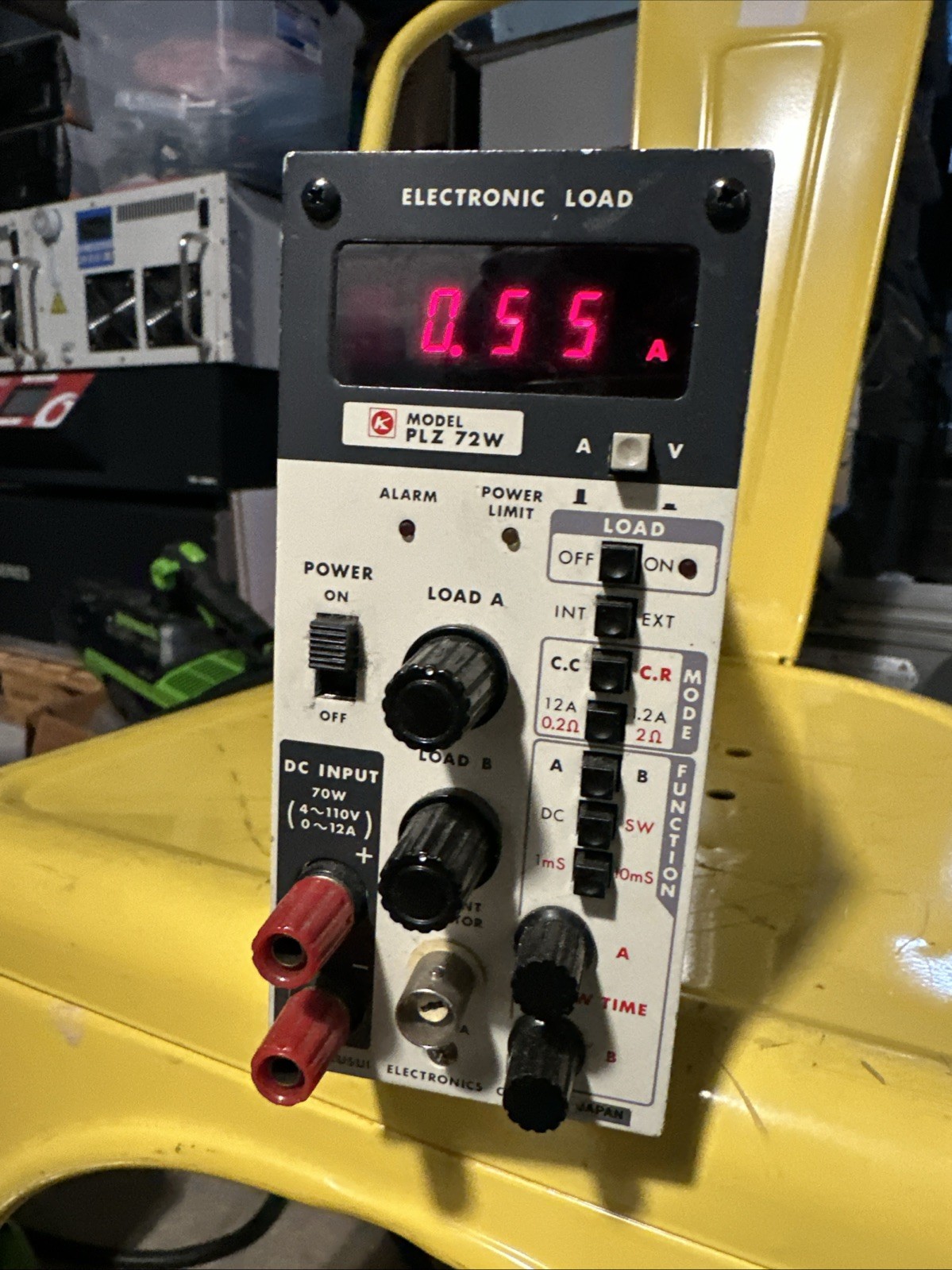 Kikusui PLZ72W DC Electronic Load 72W 4–110V 0–12A