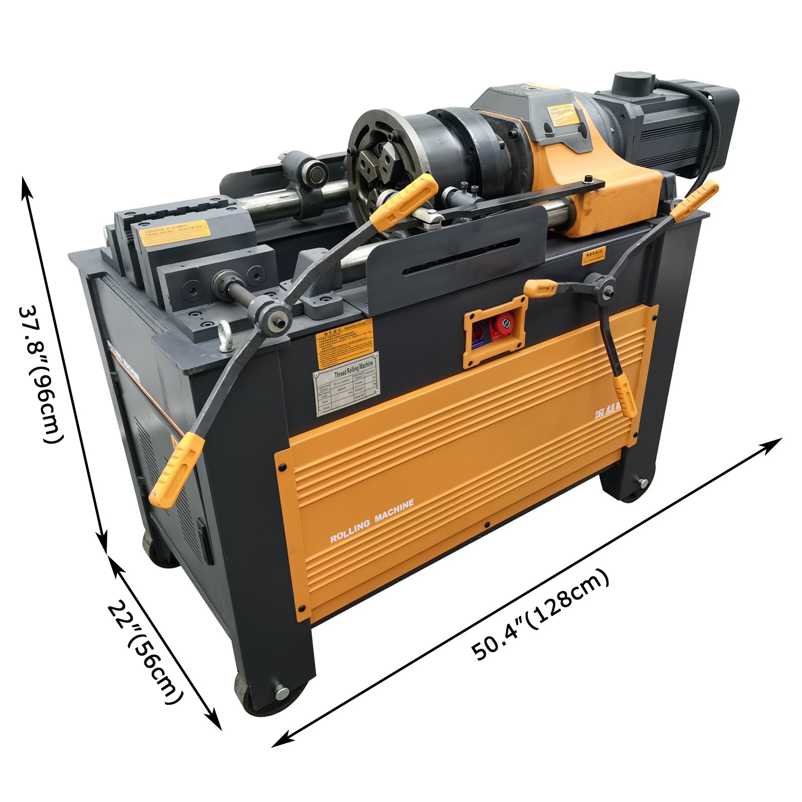 220V 0.6-1.6″ Electric Rolling Steel Bar Straight Thread Round Rolling Machine