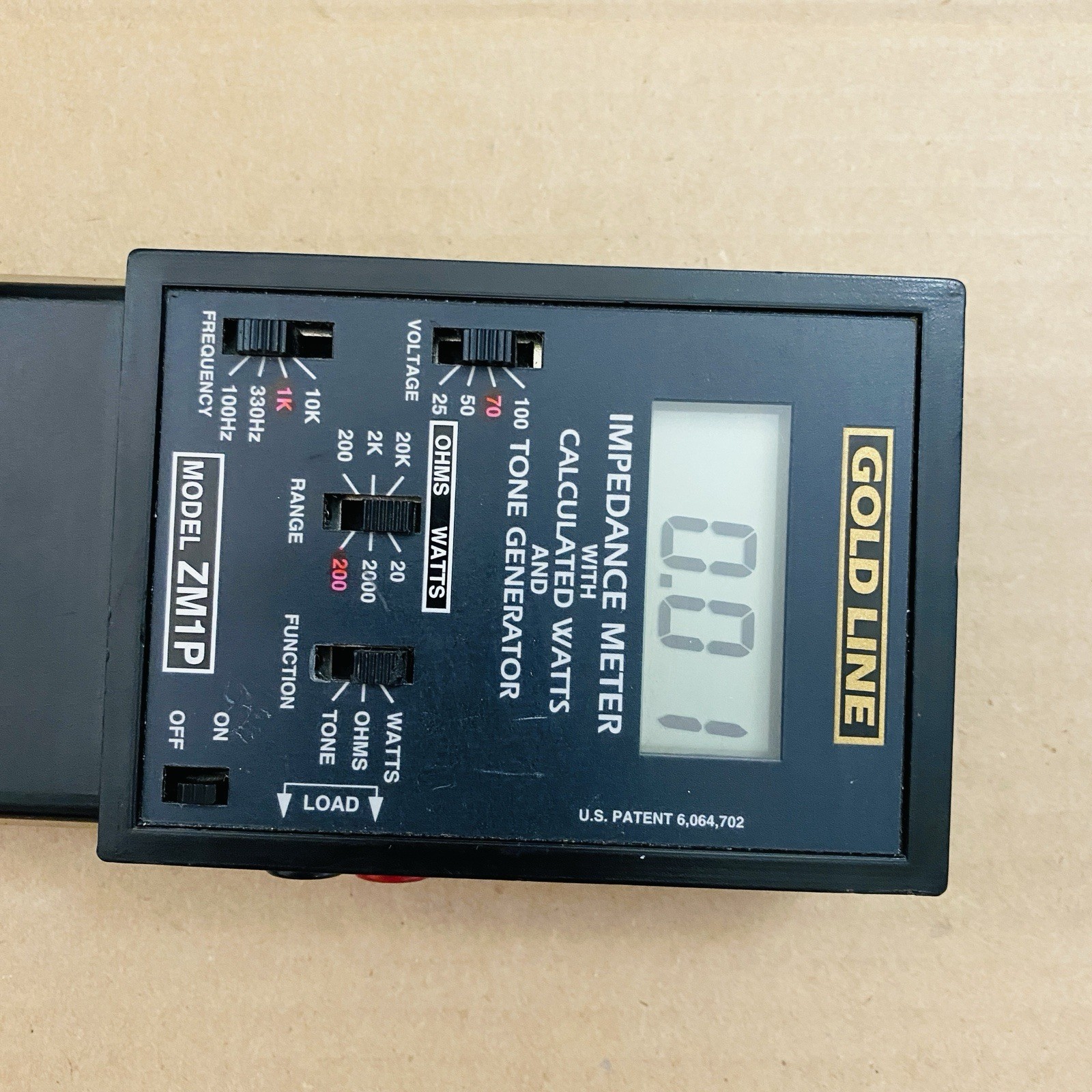 Goldline ZM1P Impedance Meter with Overload Protection – Meter Device ONLY