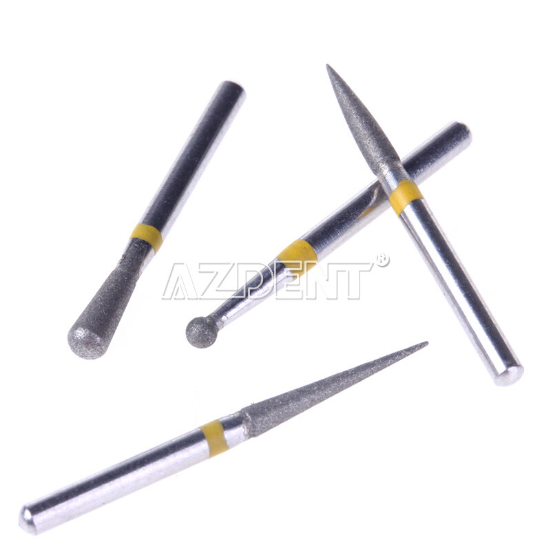 17 Type AZDENT Dental Diamond Burs Polishing Drills Kit for High Speed Handpiece