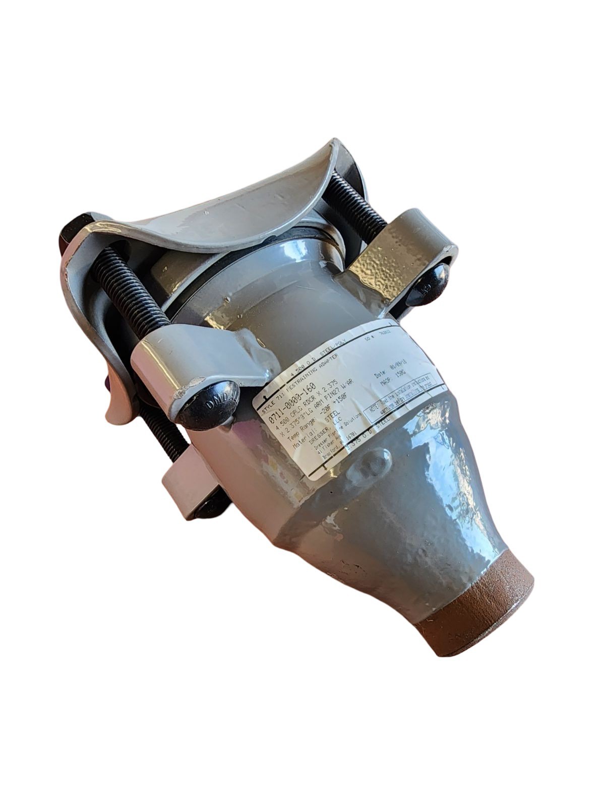 Dresser 0711‑0000‑160 Style 711 Reducing Coupling 4.500″×2.375″ 8″ LG ARM PIN27