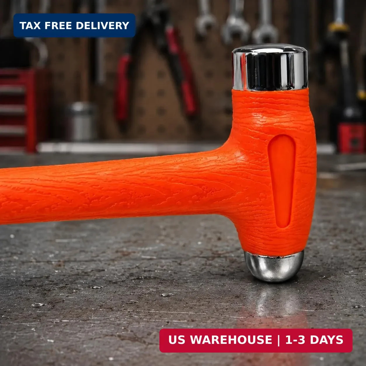 Stark USA 32oz Dead Blow Hammer Dual Head – 2-Pounds Ball Peen Blow Striking Bal