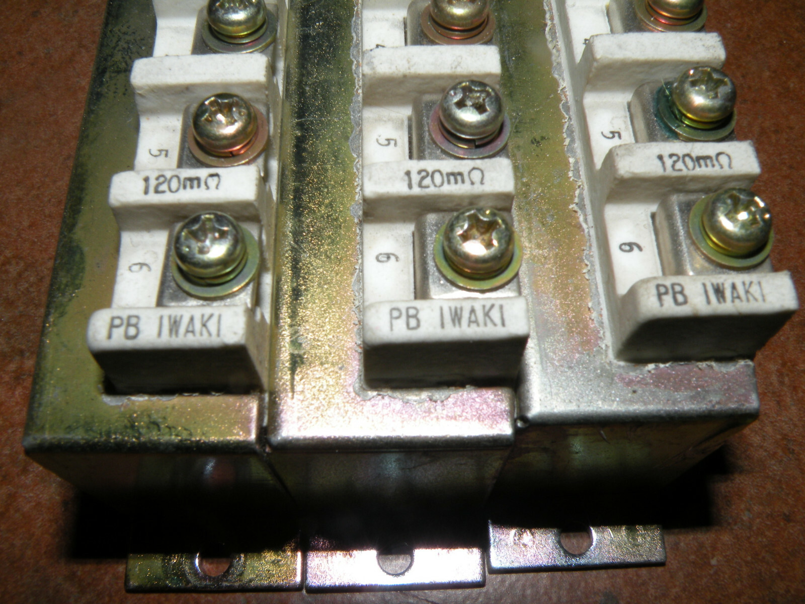 (6) FANUC / IWAKI 0178 RESISTORS 50mΩ & 120mΩ