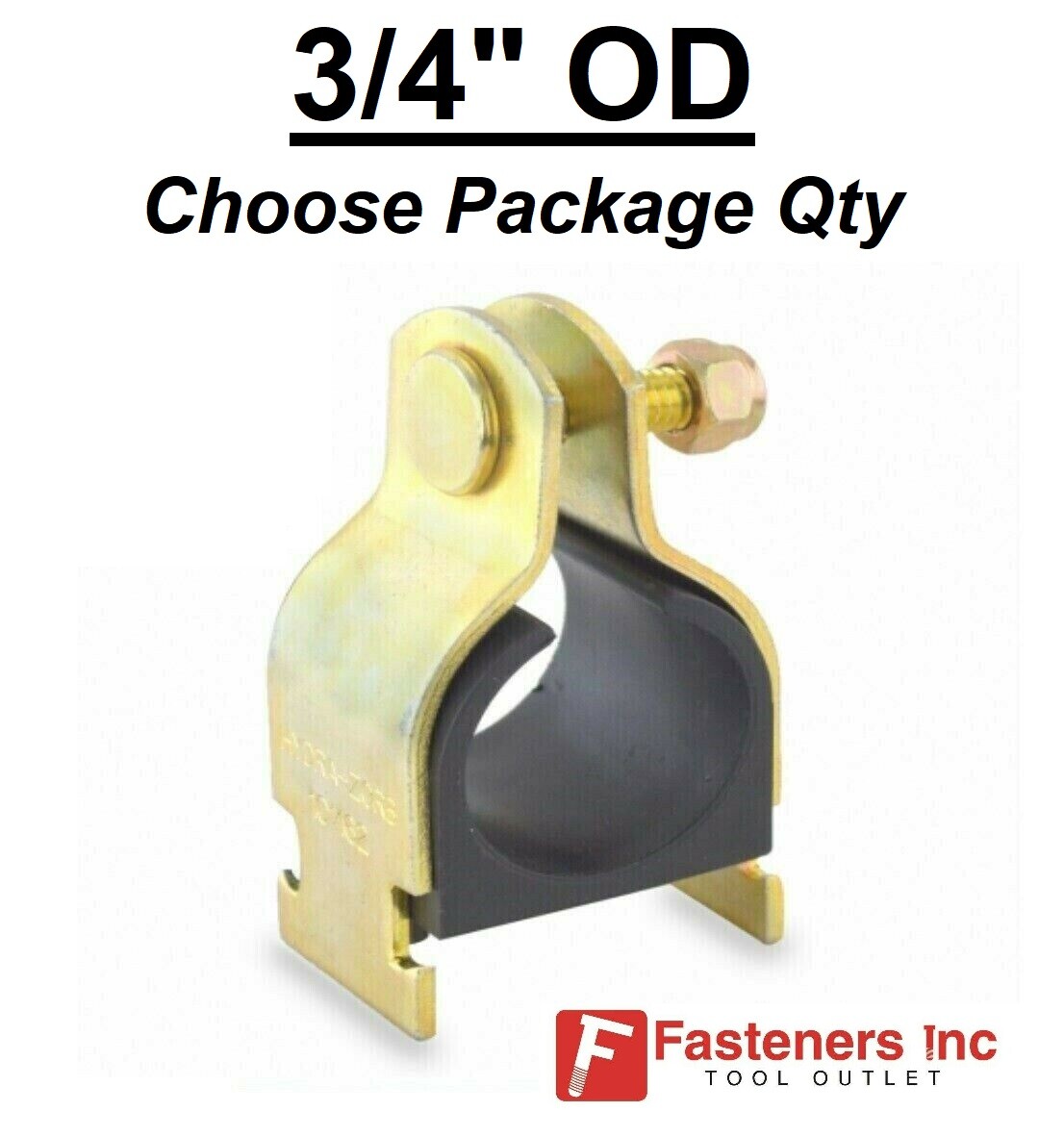 3/4″ OD Cushion Pipe Clamps for Unistrut Channel Copper Hanger #4436 Choose Qty