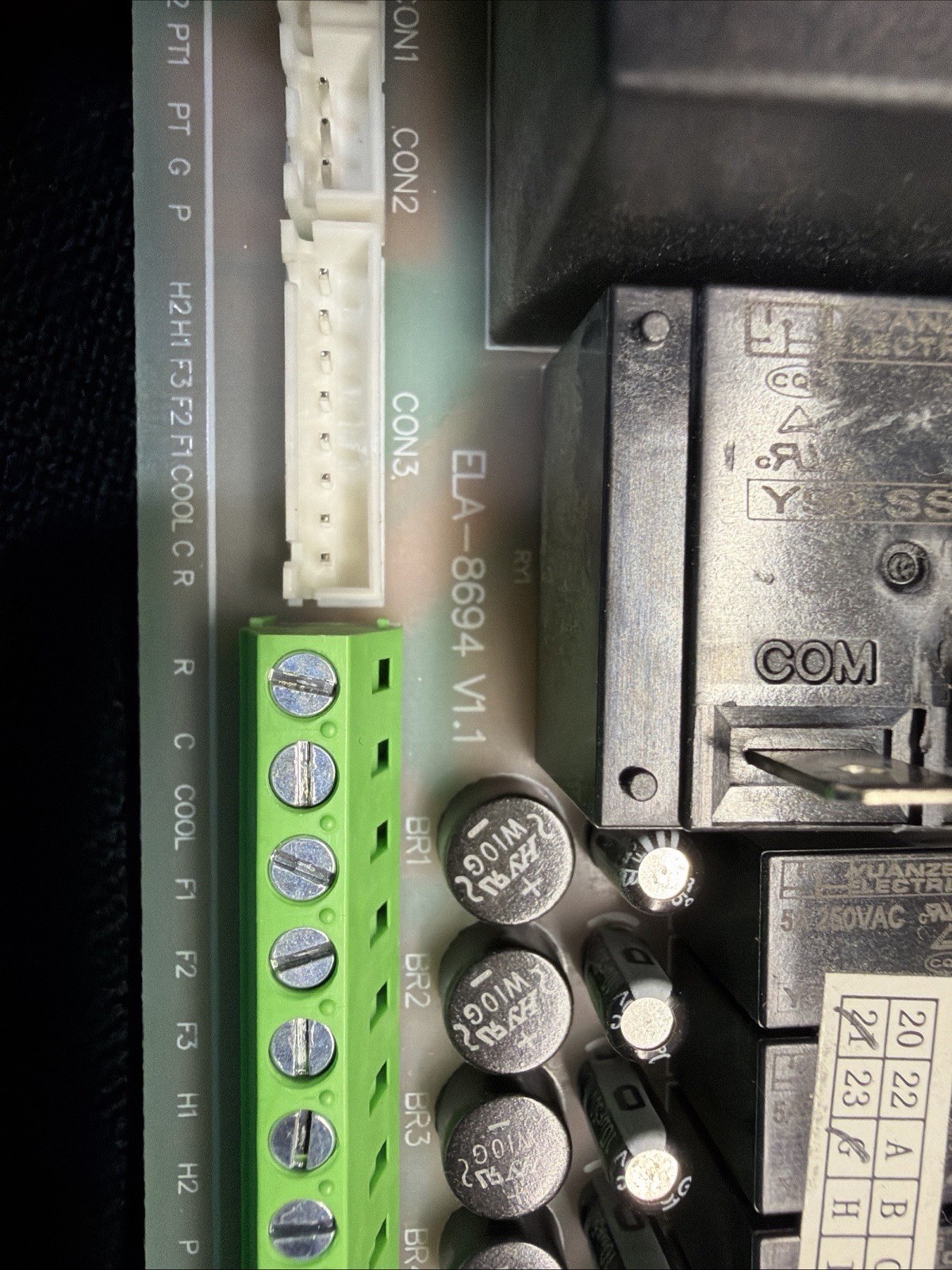 Ice Air RSAN PTAC ELA-8694 Relay Control Board