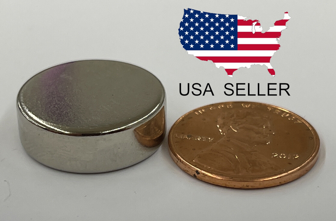 Neodymium Rare Earth Magnets N52 Grade 3/4 x 1/4 VERY Powerful Discs (10 Pack)