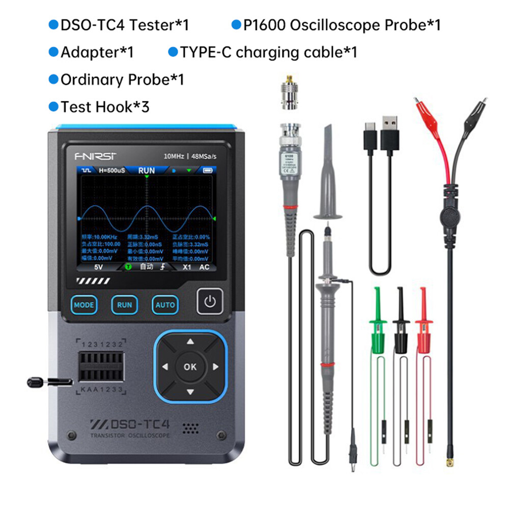 DSO-TC4 Handheld Transistor Tester Digital Oscilloscope Signal Generator 48MSa/s