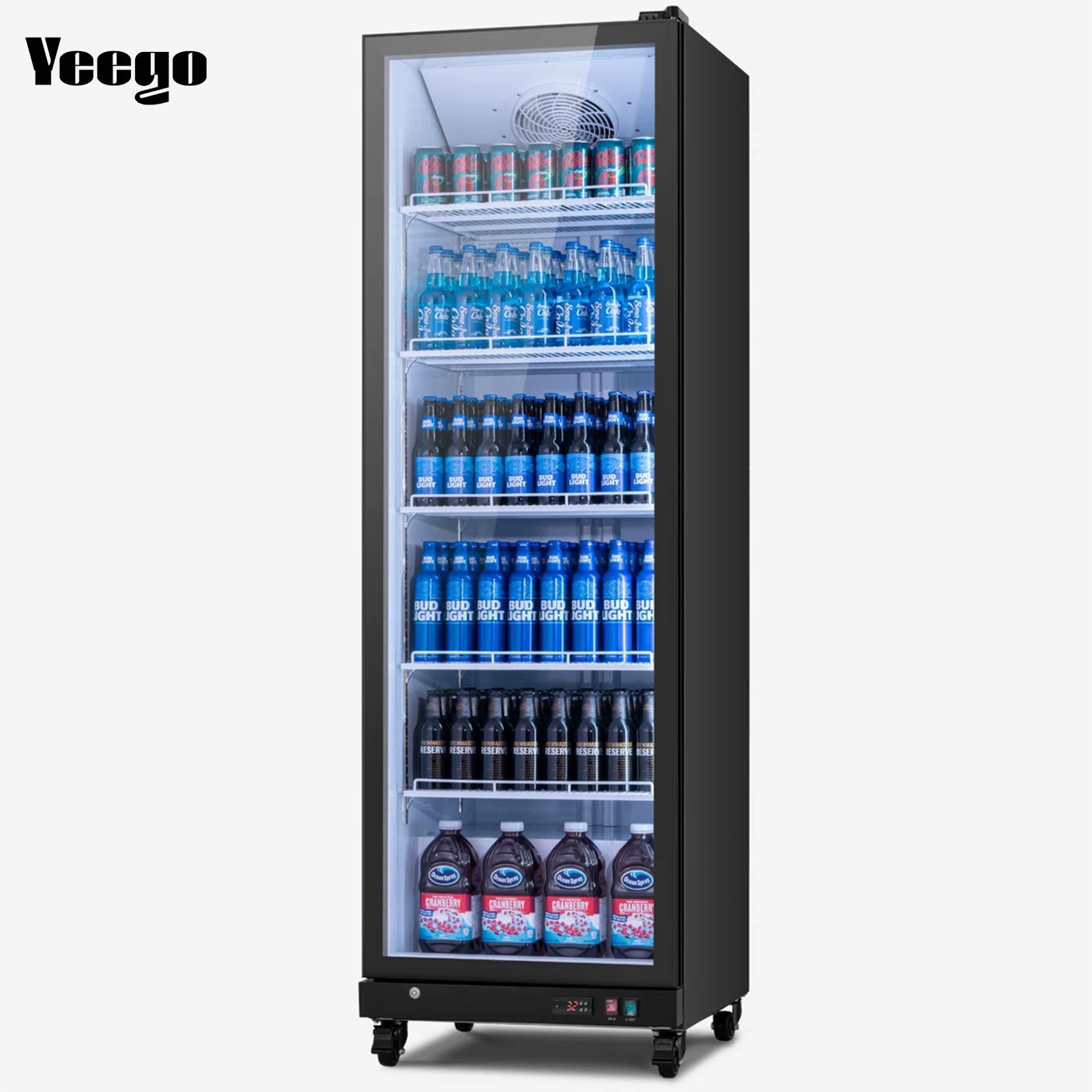 Yeego 17.48 Cu.ft Commercial Refrigerator Beverage Display Merchandiser Fridge