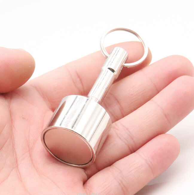 2PCS Keychain Neodymium Magnet for Testing Brass Gold Silver Coins Ferrous Metal