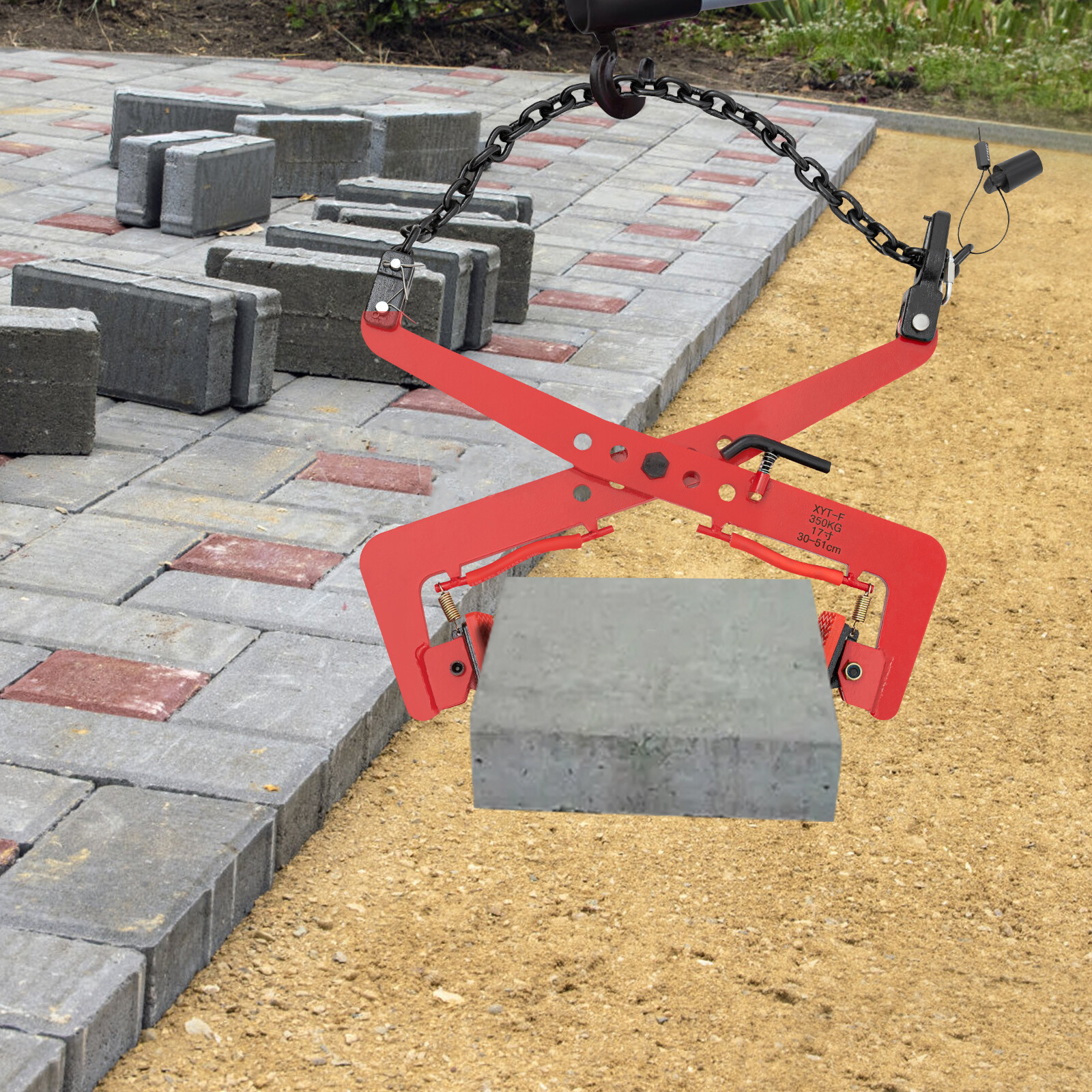 350kg Industrial Vertical Plate Lifting Clamp Heavy Duty Lifting Plier 771.6lbs