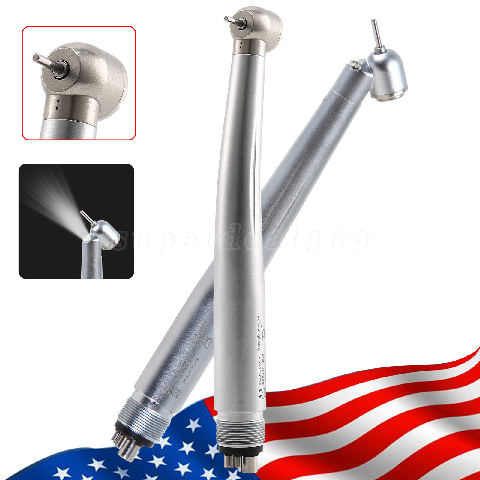 NSK Style Dental 45° Degree with LED /High Speed without LED Handpiece 2/4 Holes