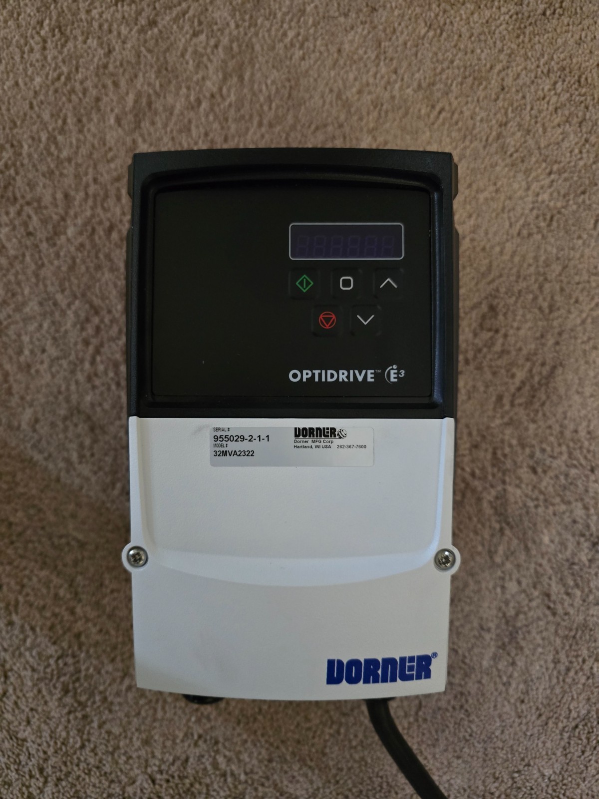 Dorner 32MVA2322 / Invertek Optidrive E3 ODE-3-120023-301A VFD – UNUSED!